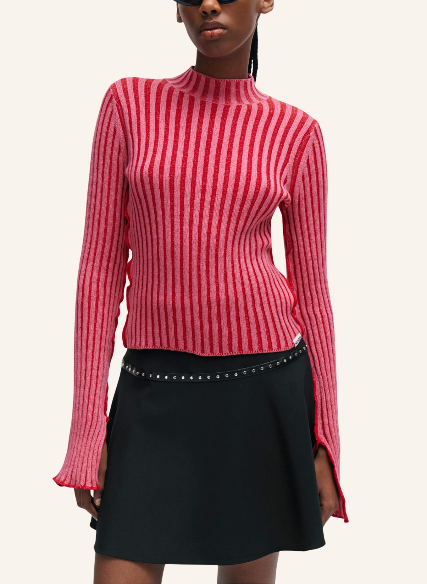 HUGO Pullover SOVERIE Slim Fit, Farbe: ROSA (Bild 4)