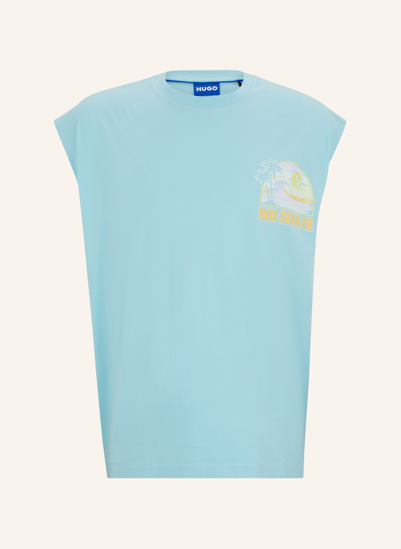 HUGO T-Shirt NARADISE Regular Fit, Farbe: TÜRKIS (Bild 1)