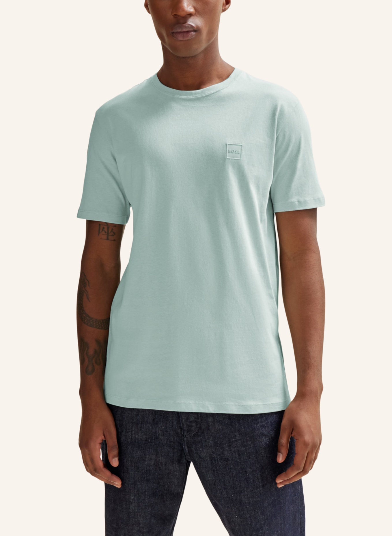 BOSS T-Shirt TALES Relaxed Fit, Farbe: HELLBLAU (Bild 4)