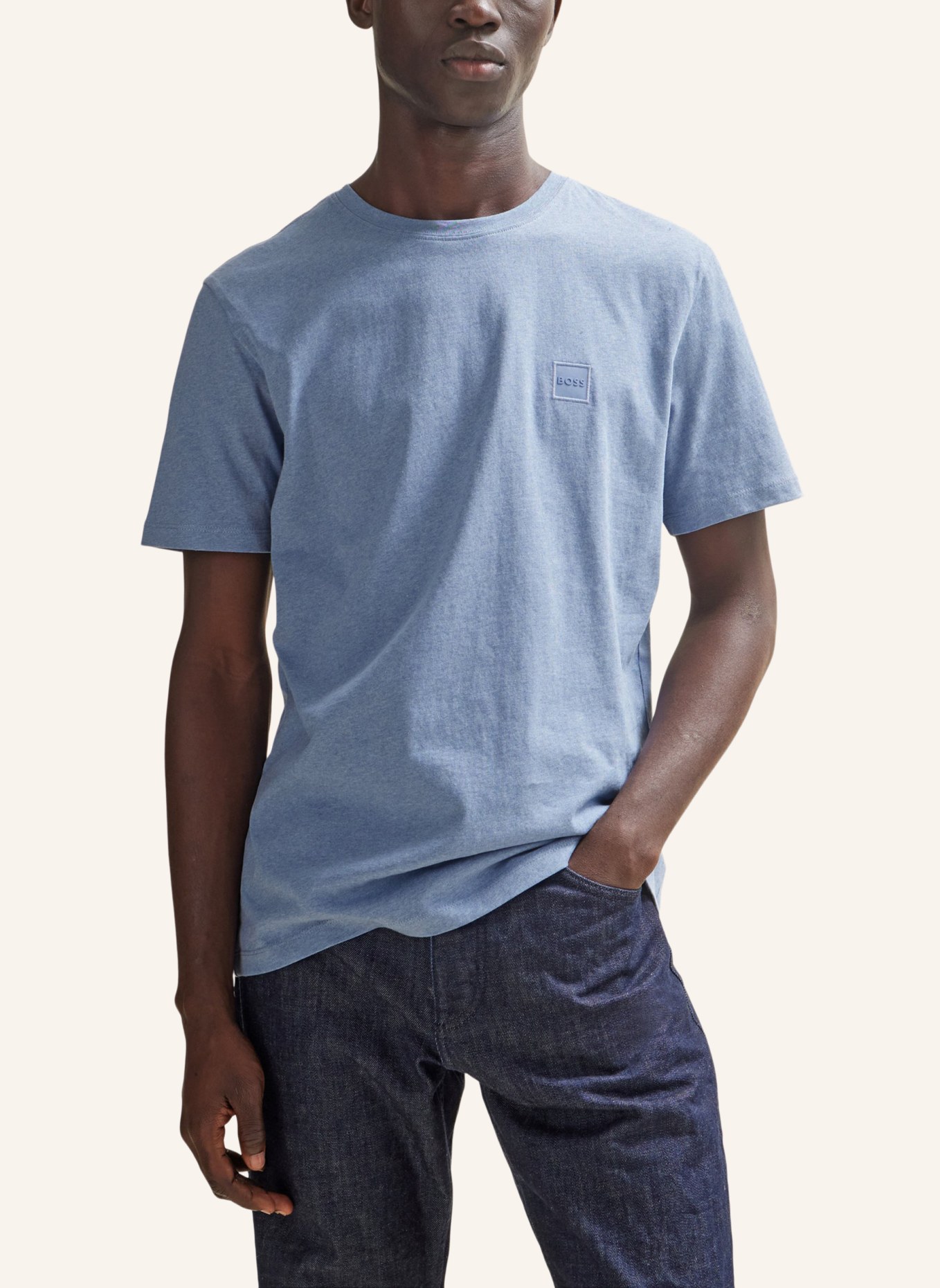 BOSS T-Shirt TALES Relaxed Fit, Farbe: BLAU (Bild 4)
