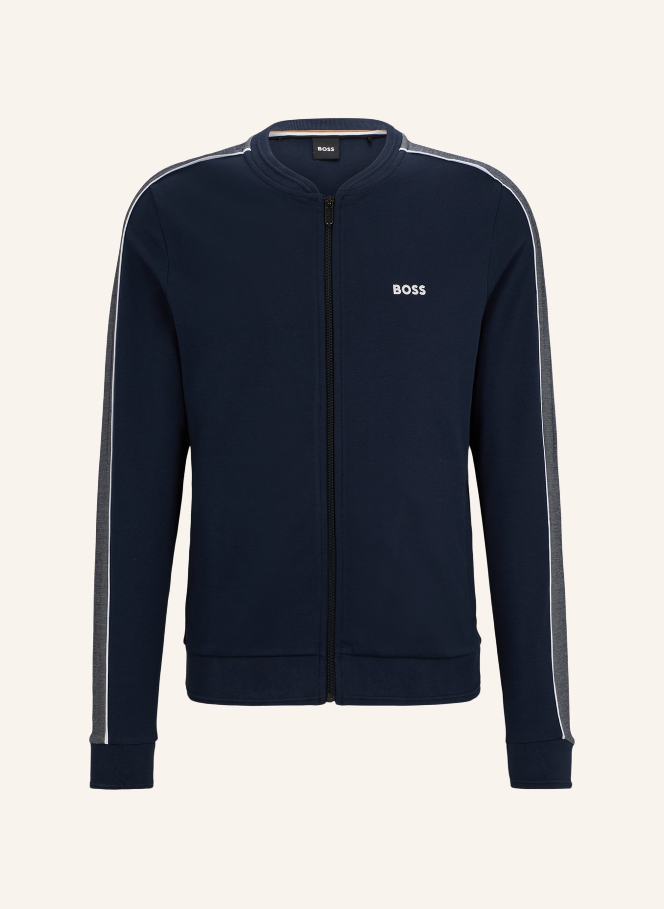 BOSS Loungewear Jacke TRACKSUIT COL JACKET Regular Fit, Farbe: DUNKELBLAU (Bild 1)
