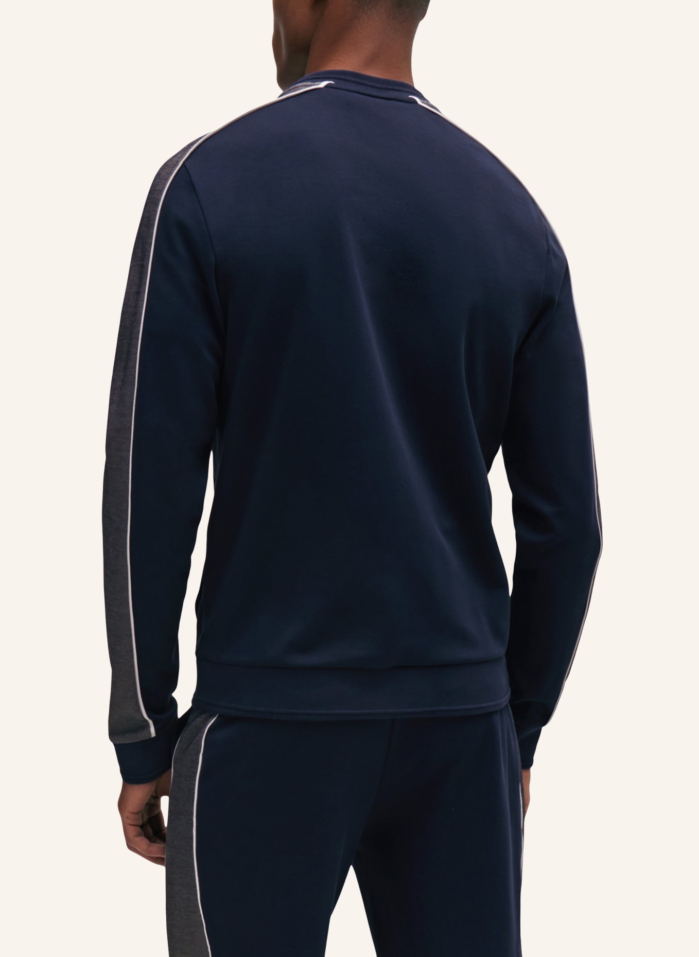 BOSS Loungewear Jacke TRACKSUIT COL JACKET Regular Fit, Farbe: DUNKELBLAU (Bild 2)