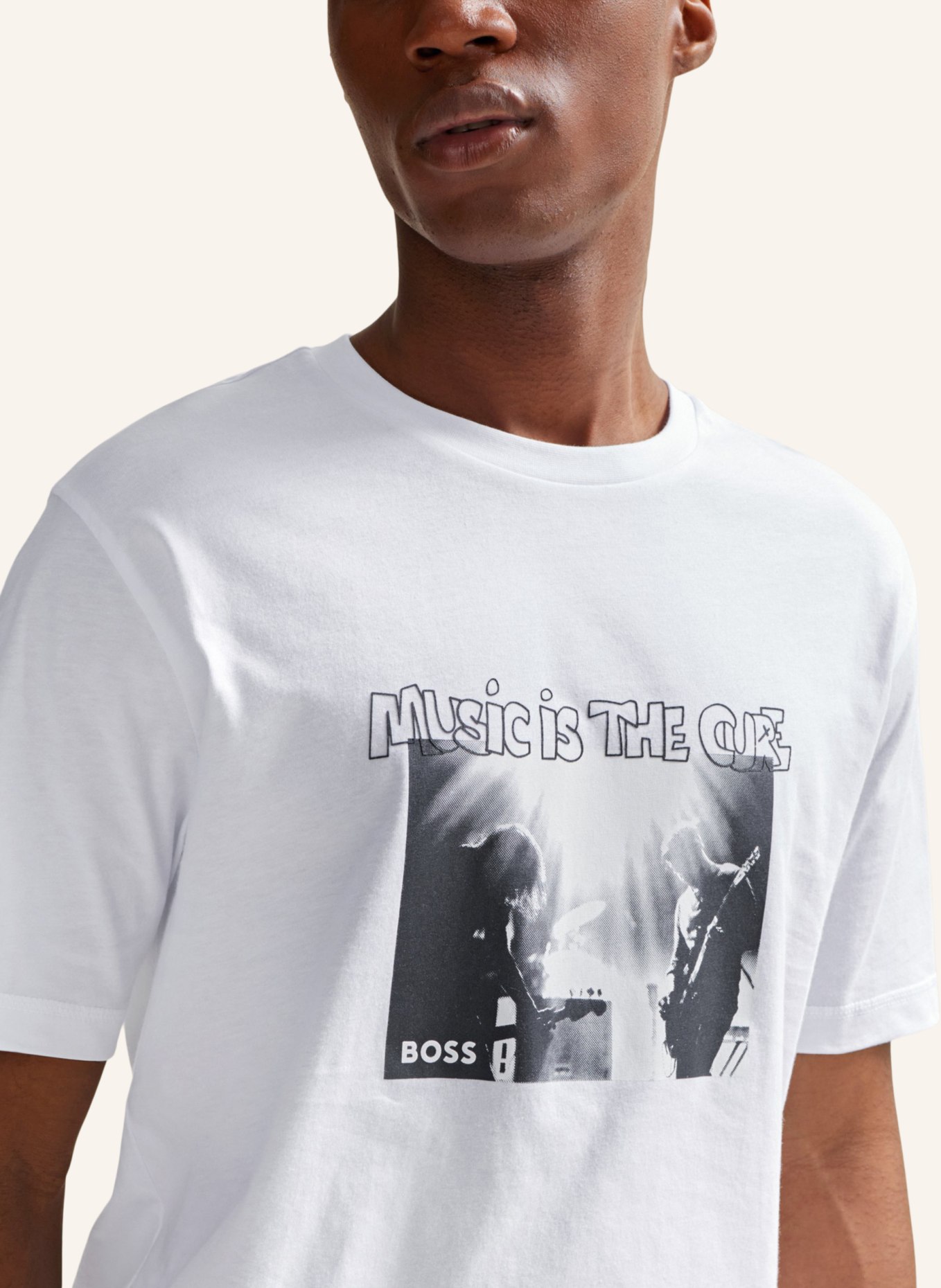 BOSS T-Shirt TESCORPION Regular Fit, Farbe: WEISS (Bild 3)