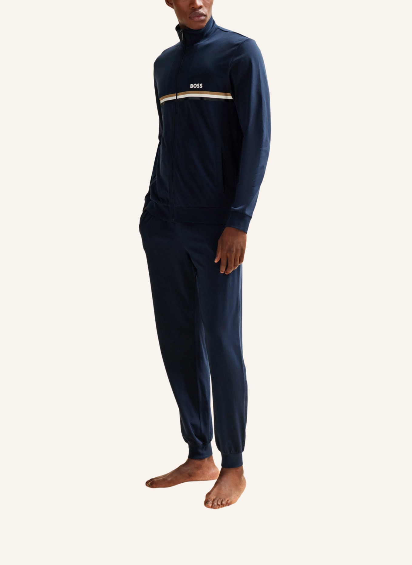 BOSS Pyjama-Set LONG SET 1 Regular Fit, Farbe: DUNKELBLAU (Bild 5)