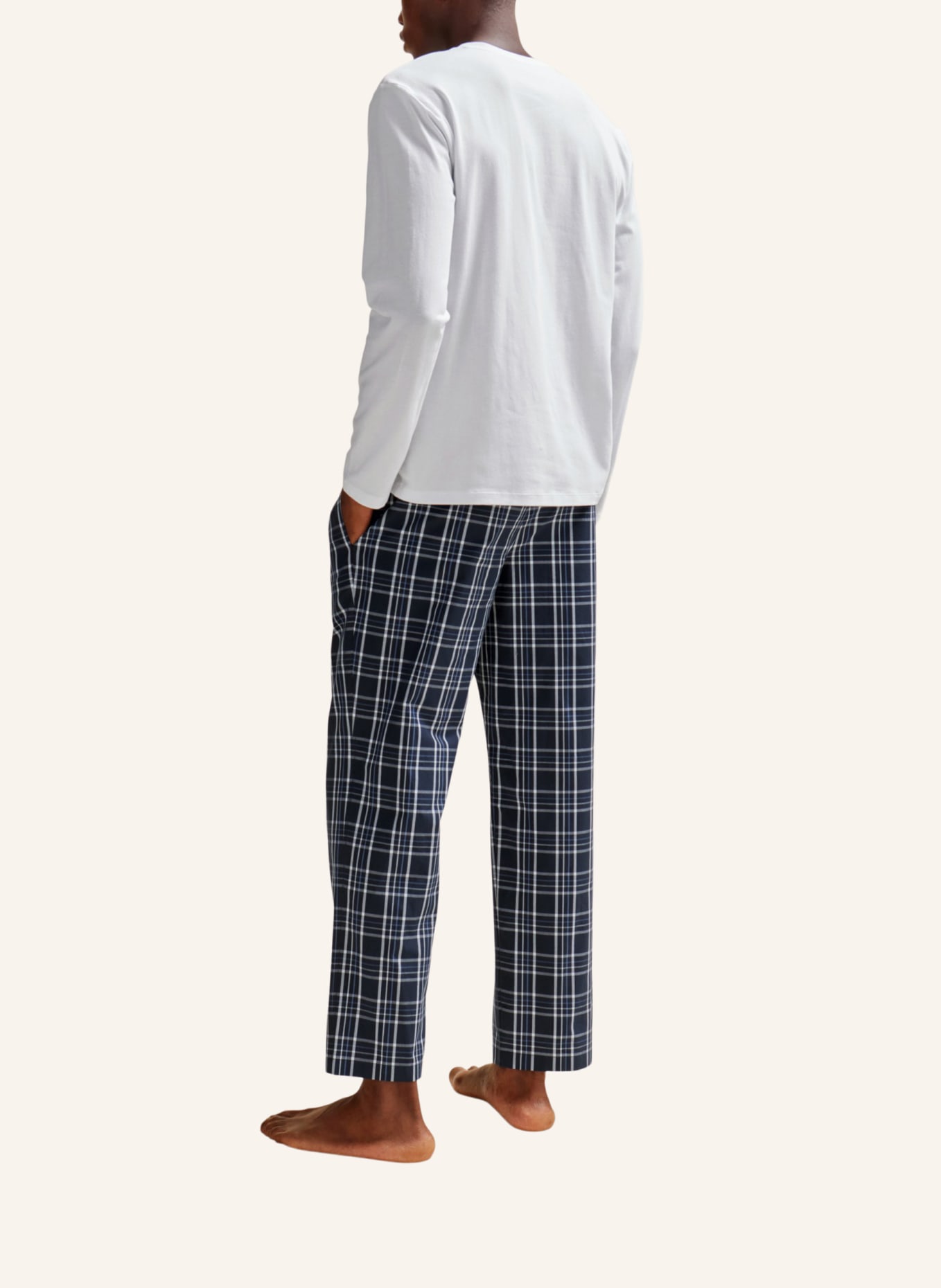 BOSS Pyjama-Set URBAN LONG SET, Farbe: DUNKELBLAU (Bild 2)