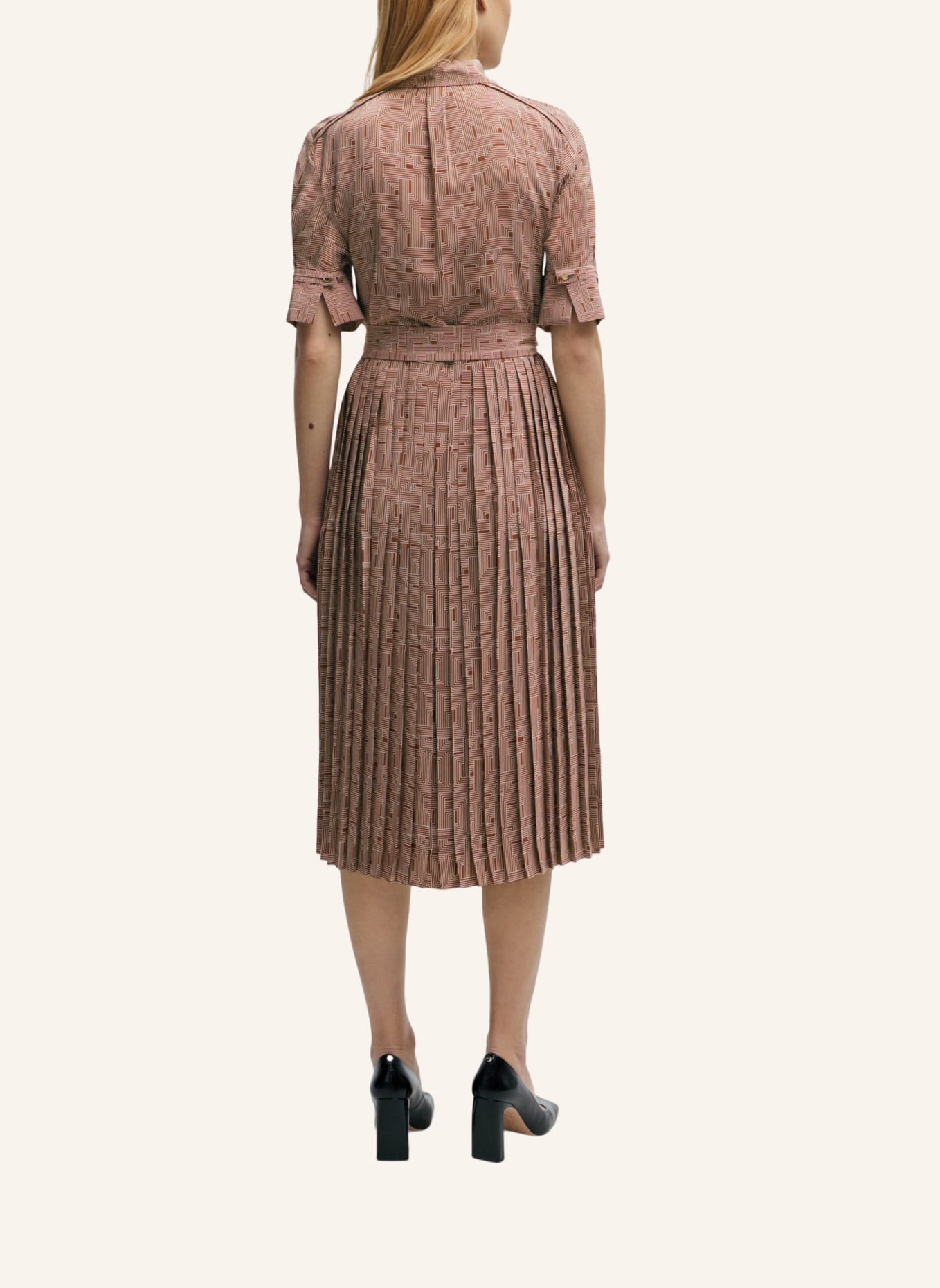 BOSS Business Kleid DAFALTI1 Slim Fit, Farbe: DUNKELROT (Bild 2)