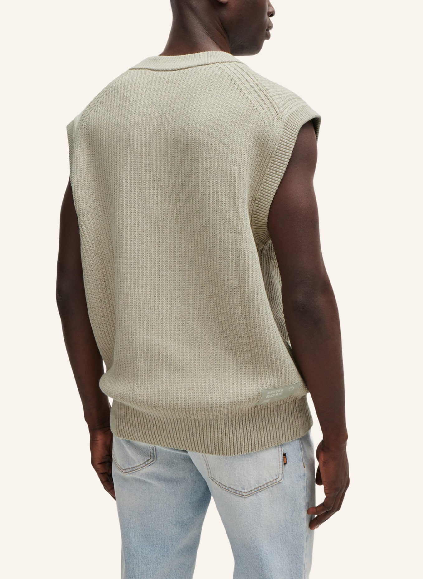 BOSS Pullover KECOTTO Relaxed Fit, Farbe: BEIGE (Bild 2)