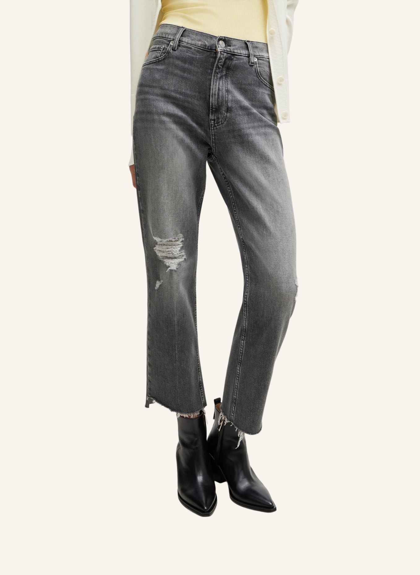 BOSS Jeans C_ADA HR C 5.0 Slim Fit, Farbe: GRAU (Bild 4)