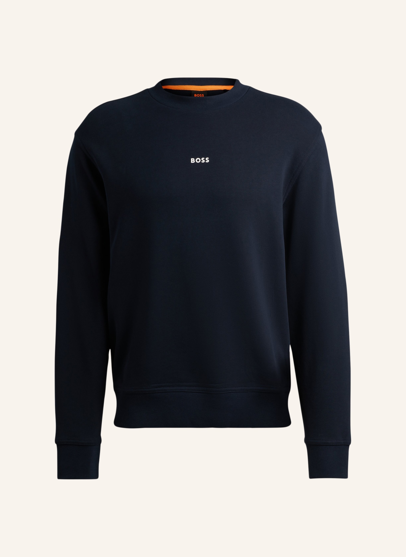BOSS Sweatshirt WESMALLCREW Relaxed Fit, Farbe: DUNKELBLAU (Bild 1)
