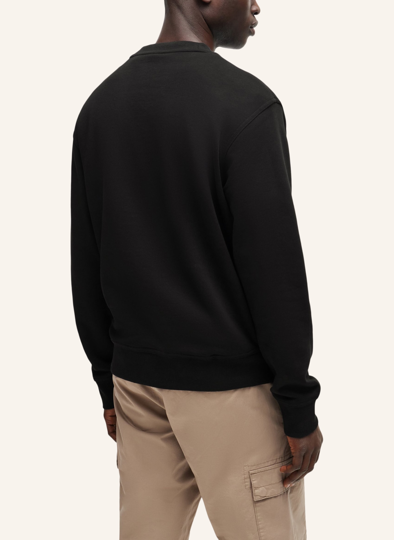 BOSS Sweatshirt WESMALLCREW Relaxed Fit, Farbe: SCHWARZ (Bild 2)