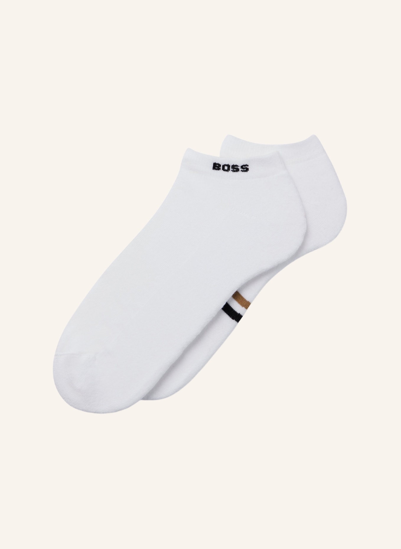 BOSS Casual Socken 2P AS PLUSH ICONIC CC, Farbe: WEISS (Bild 1)