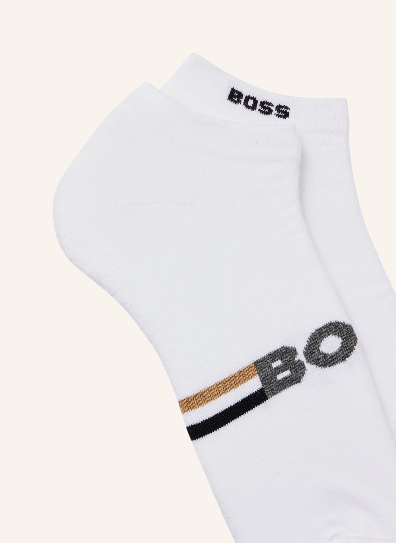 BOSS Casual Socken 2P AS PLUSH ICONIC CC, Farbe: WEISS (Bild 2)