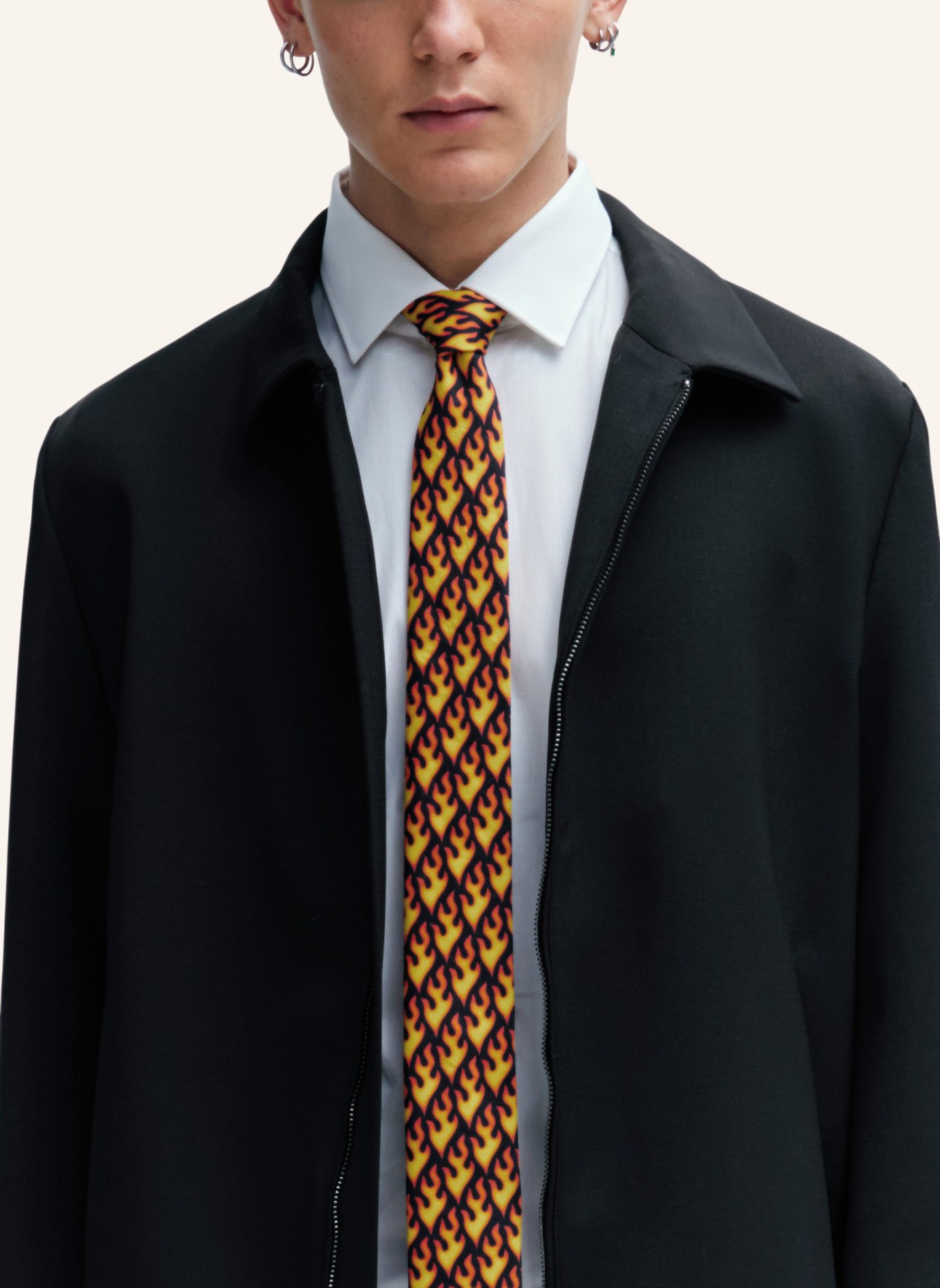 HUGO Krawatte TIE CM 6, Farbe: ORANGE (Bild 4)