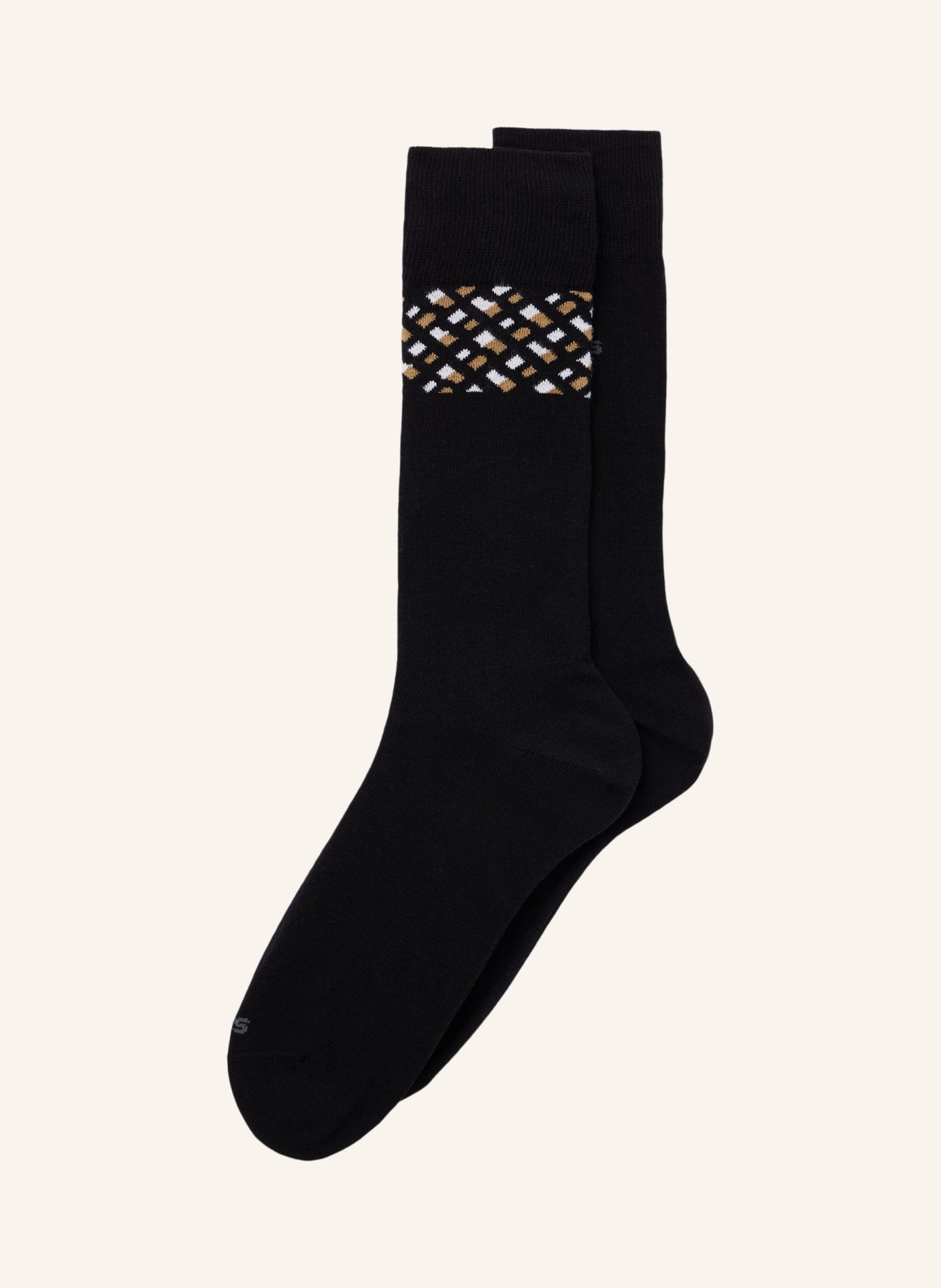 BOSS Casual Socken 2P RS MONO BLOCK CC, Farbe: SCHWARZ (Bild 1)