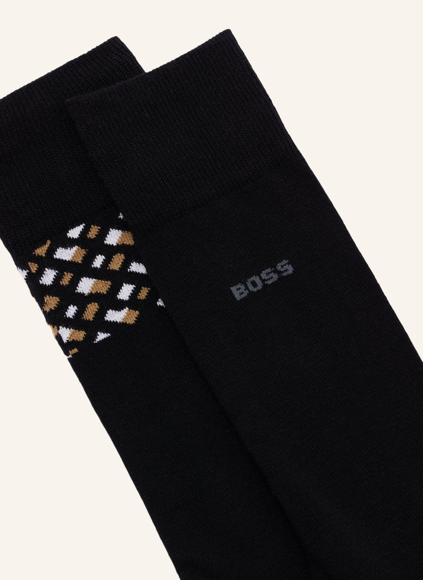 BOSS Casual Socken 2P RS MONO BLOCK CC, Farbe: SCHWARZ (Bild 2)