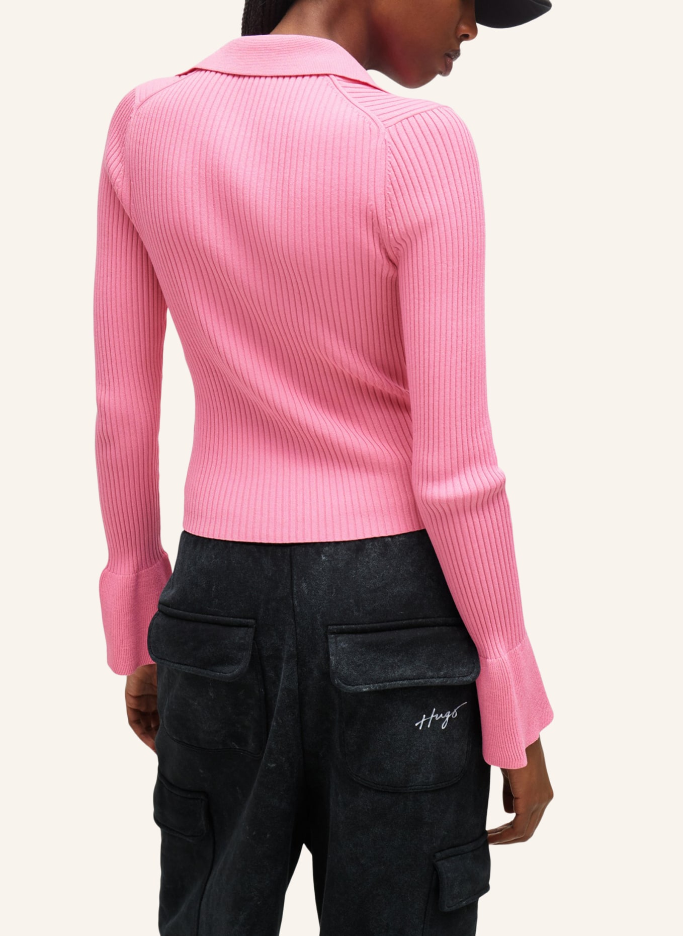 HUGO Pullover SHARRENO Slim Fit, Farbe: ROSA (Bild 2)