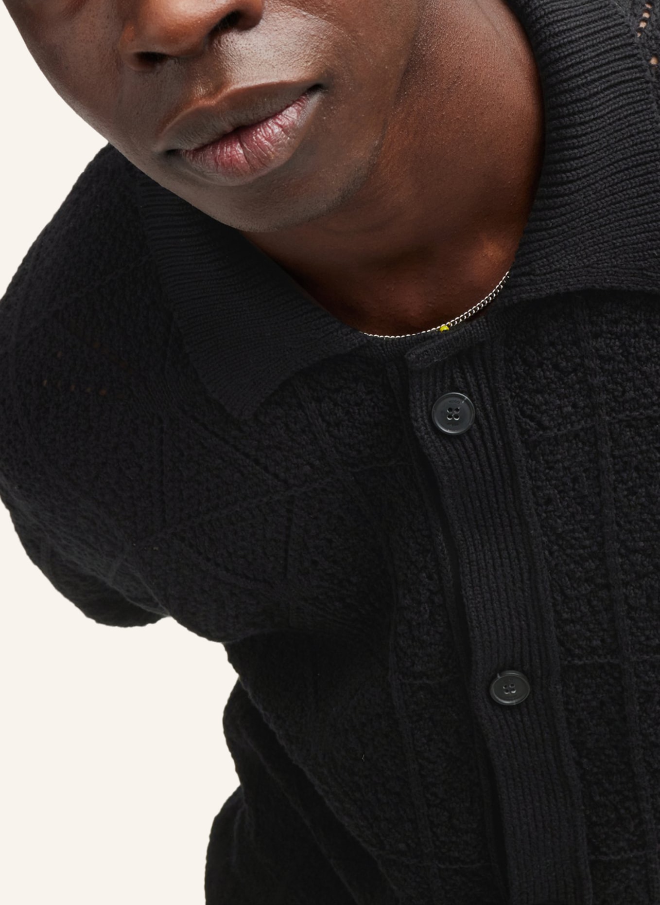 HUGO Pullover SAMMP Relaxed Fit, Farbe: SCHWARZ (Bild 3)