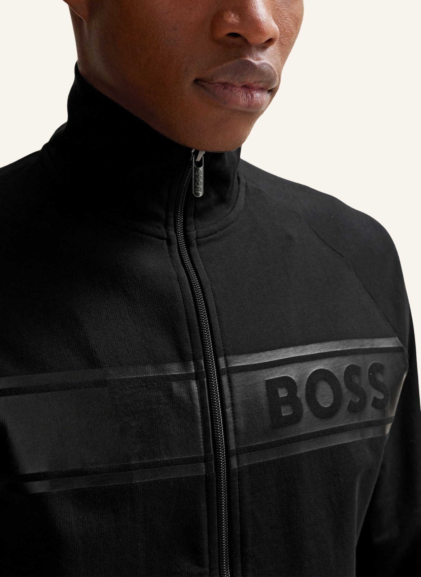 BOSS Loungewear Jacke AUTHENTIC JACKET Z Regular Fit, Farbe: SCHWARZ (Bild 3)