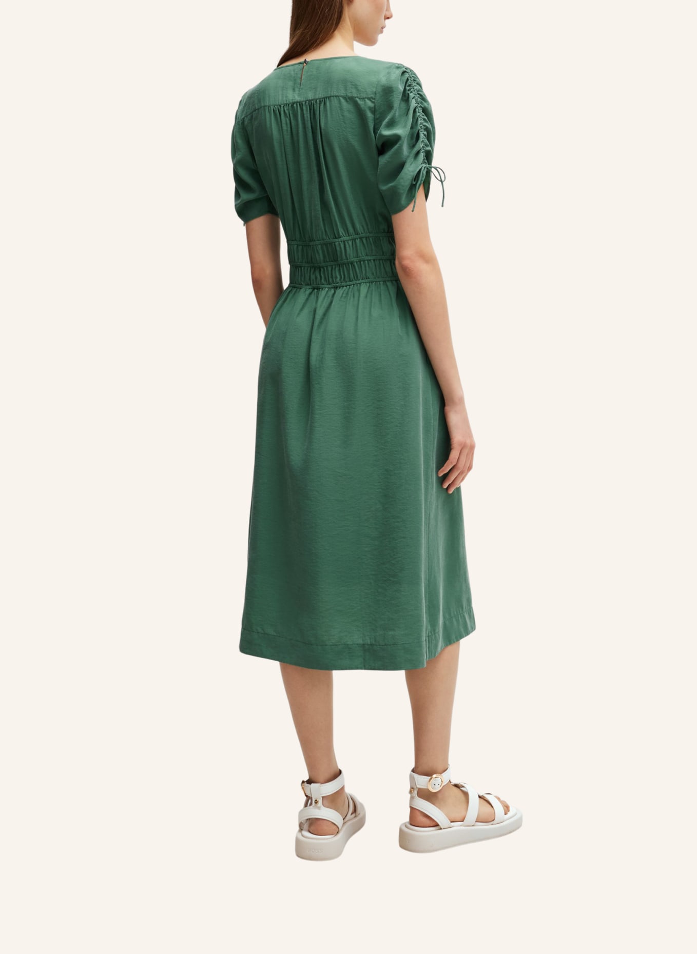 BOSS Kleid C_DIZZETTA Slim Fit, Farbe: DUNKELGRÜN (Bild 2)