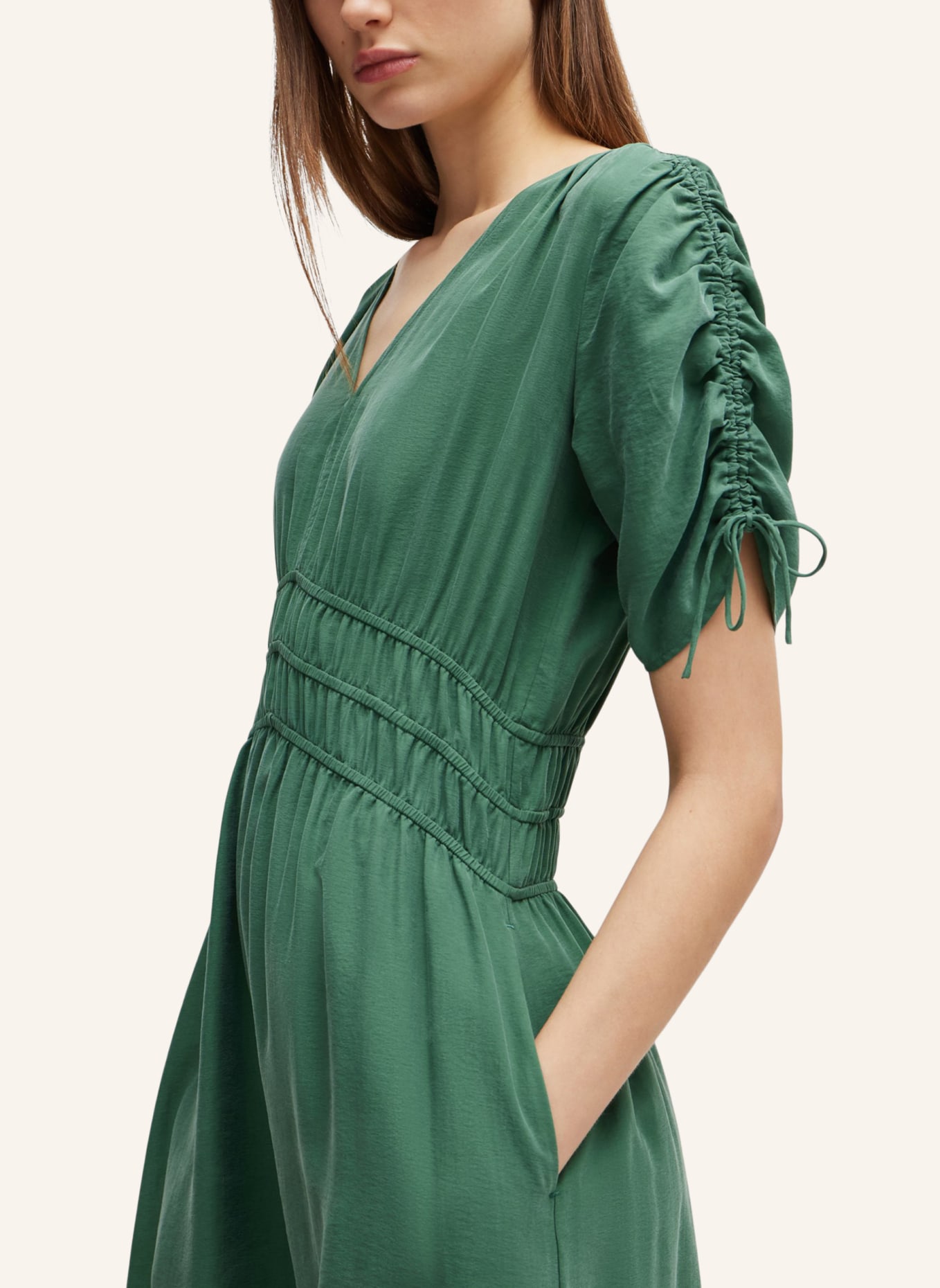 BOSS Kleid C_DIZZETTA Slim Fit, Farbe: DUNKELGRÜN (Bild 4)