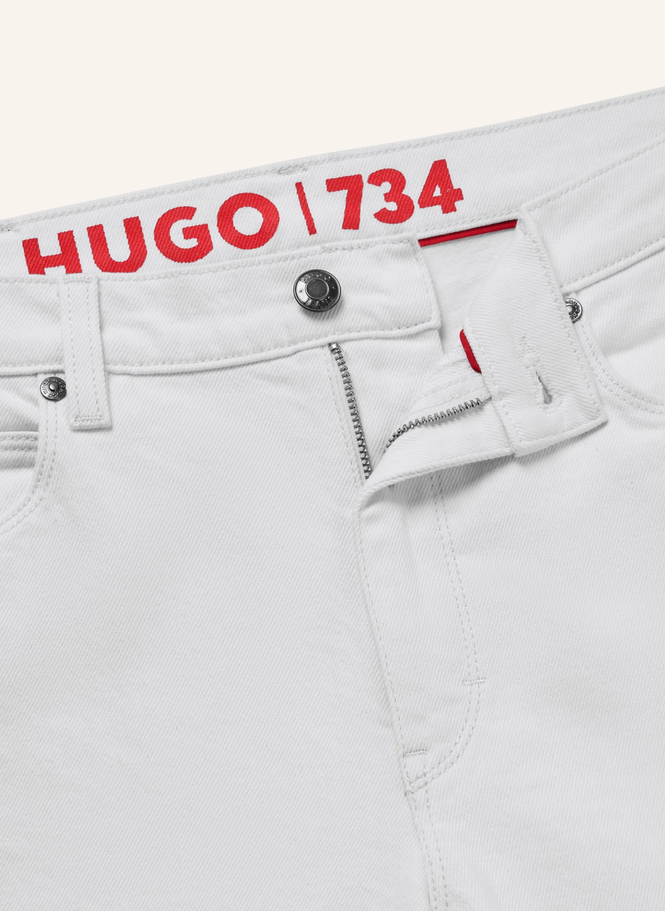 HUGO Jeans HUGO 734 Extra-Slim Fit, Farbe: WEISS (Bild 2)