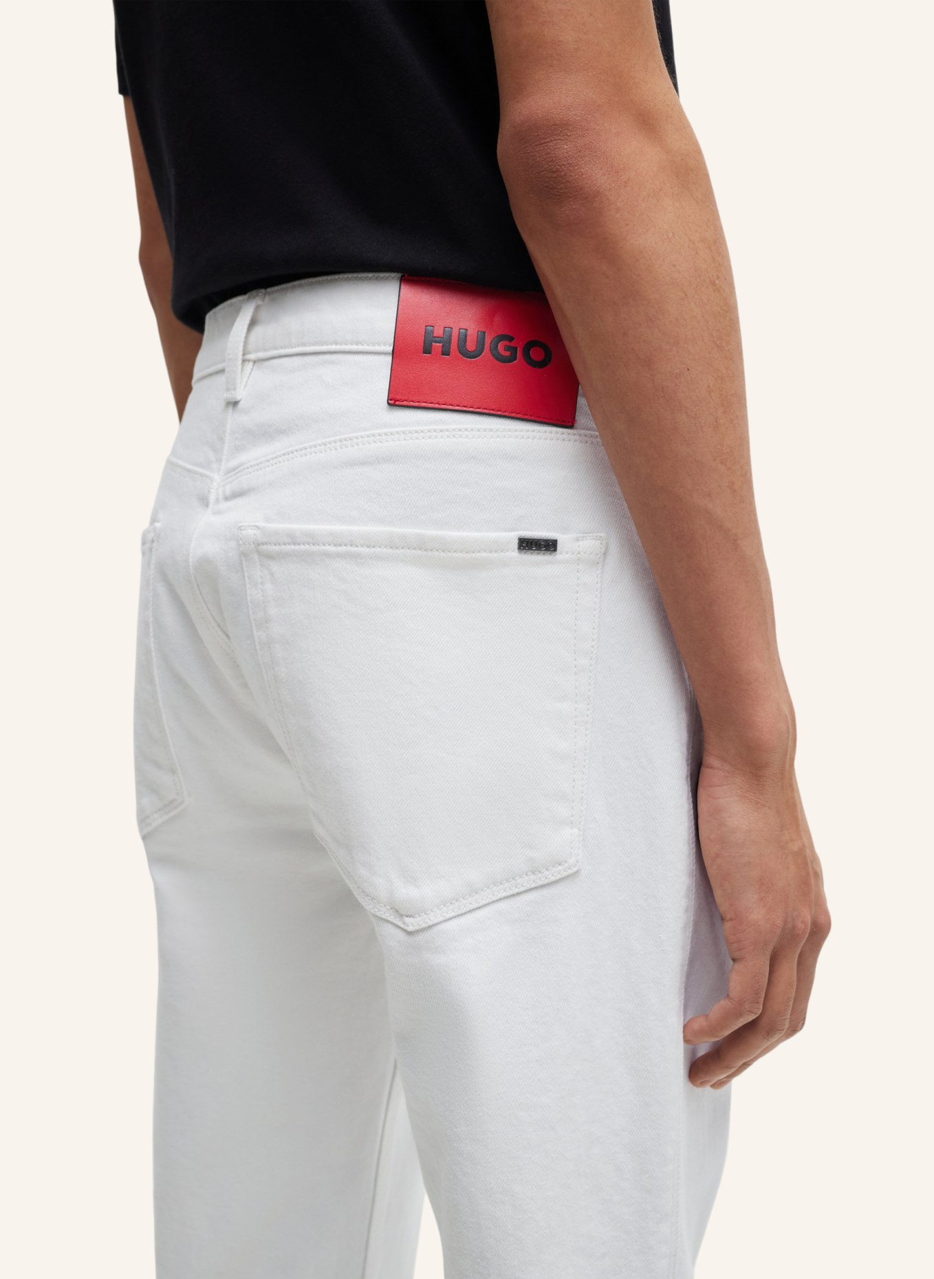 HUGO Jeans HUGO 734 Extra-Slim Fit, Farbe: WEISS (Bild 4)