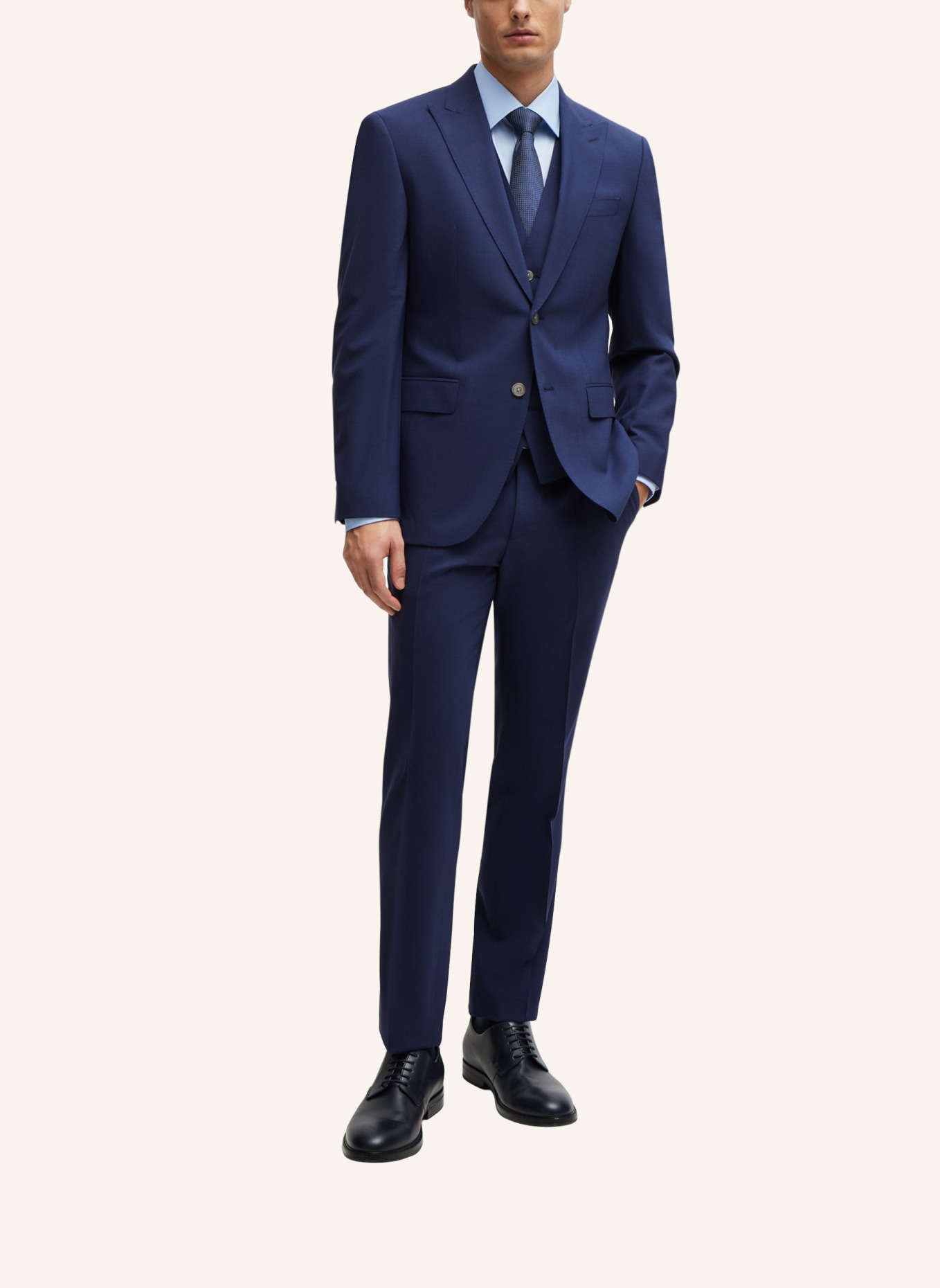 BOSS Business Anzug H-JECKSON-3PCS-241 Regular Fit, Farbe: BLAU (Bild 9)