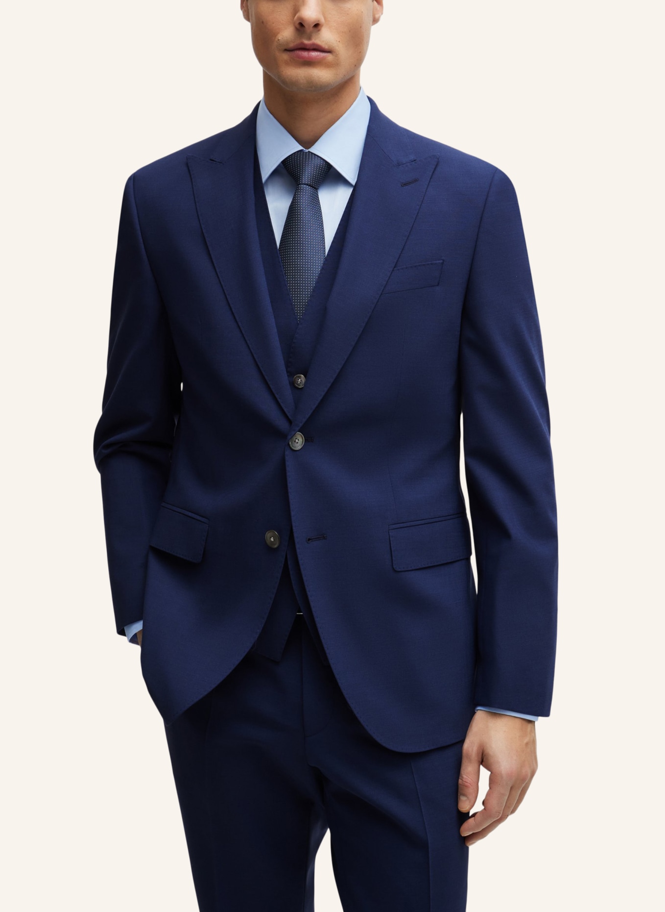 BOSS Business Anzug H-JECKSON-3PCS-241 Regular Fit, Farbe: BLAU (Bild 8)