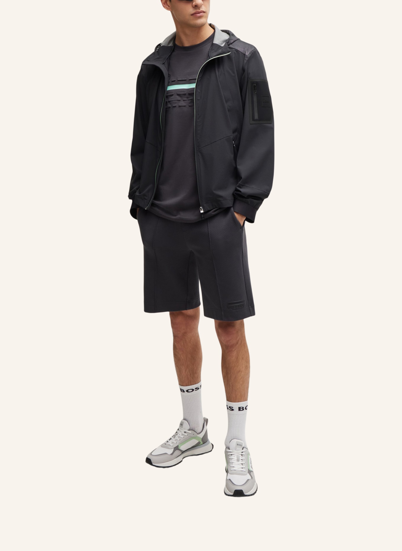 BOSS Casual Jacke J_NEON Regular Fit, Farbe: SCHWARZ (Bild 6)
