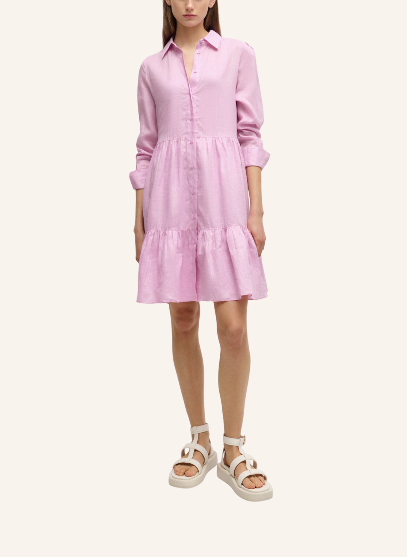 BOSS Kleid C_DILENA Regular Fit, Farbe: PINK (Bild 6)