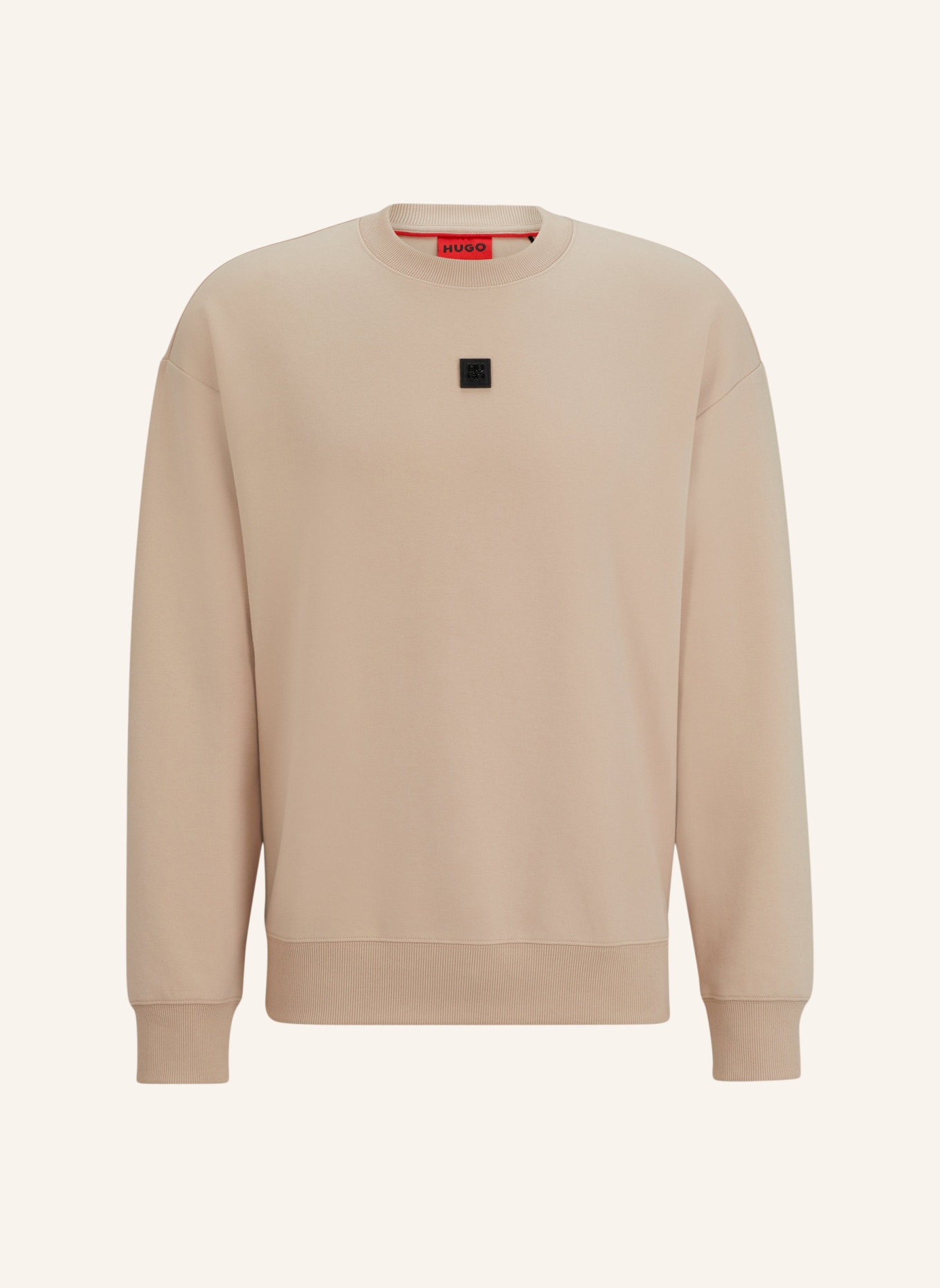 HUGO Sweatshirt DETTIL Relaxed Fit, Farbe: BEIGE (Bild 1)