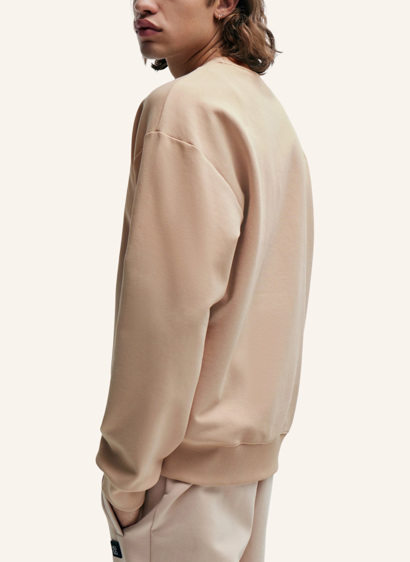 HUGO Sweatshirt DETTIL Relaxed Fit, Farbe: BEIGE (Bild 2)