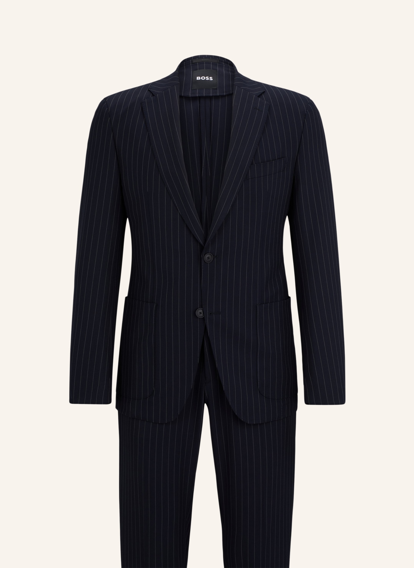 BOSS Business Anzug P-HUGE-2PCS-241 Slim Fit, Farbe: DUNKELBLAU (Bild 1)