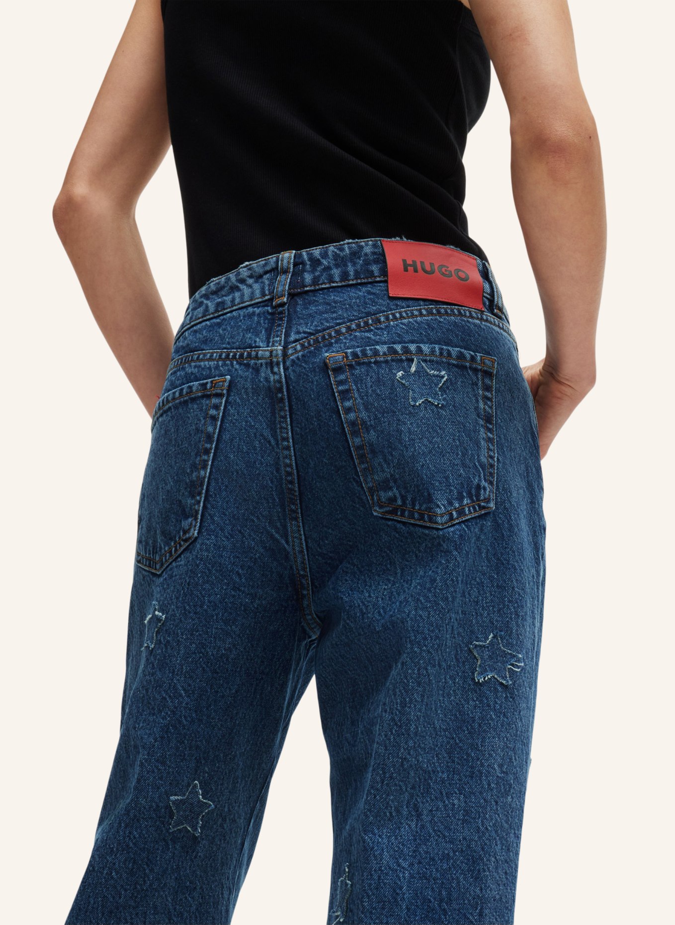 HUGO Jeans GILISSI Relaxed Fit, Farbe: DUNKELBLAU (Bild 4)
