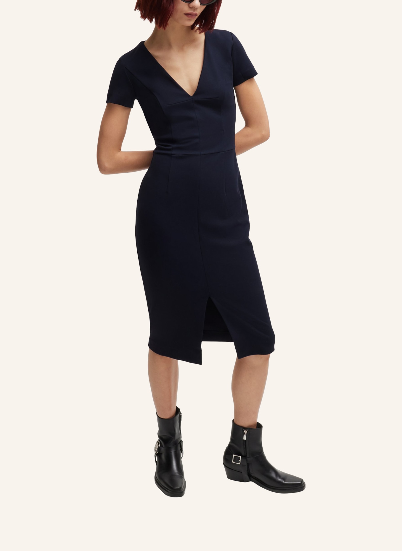 HUGO Business Kleid KALAMARA-1 Slim Fit, Farbe: DUNKELBLAU (Bild 5)