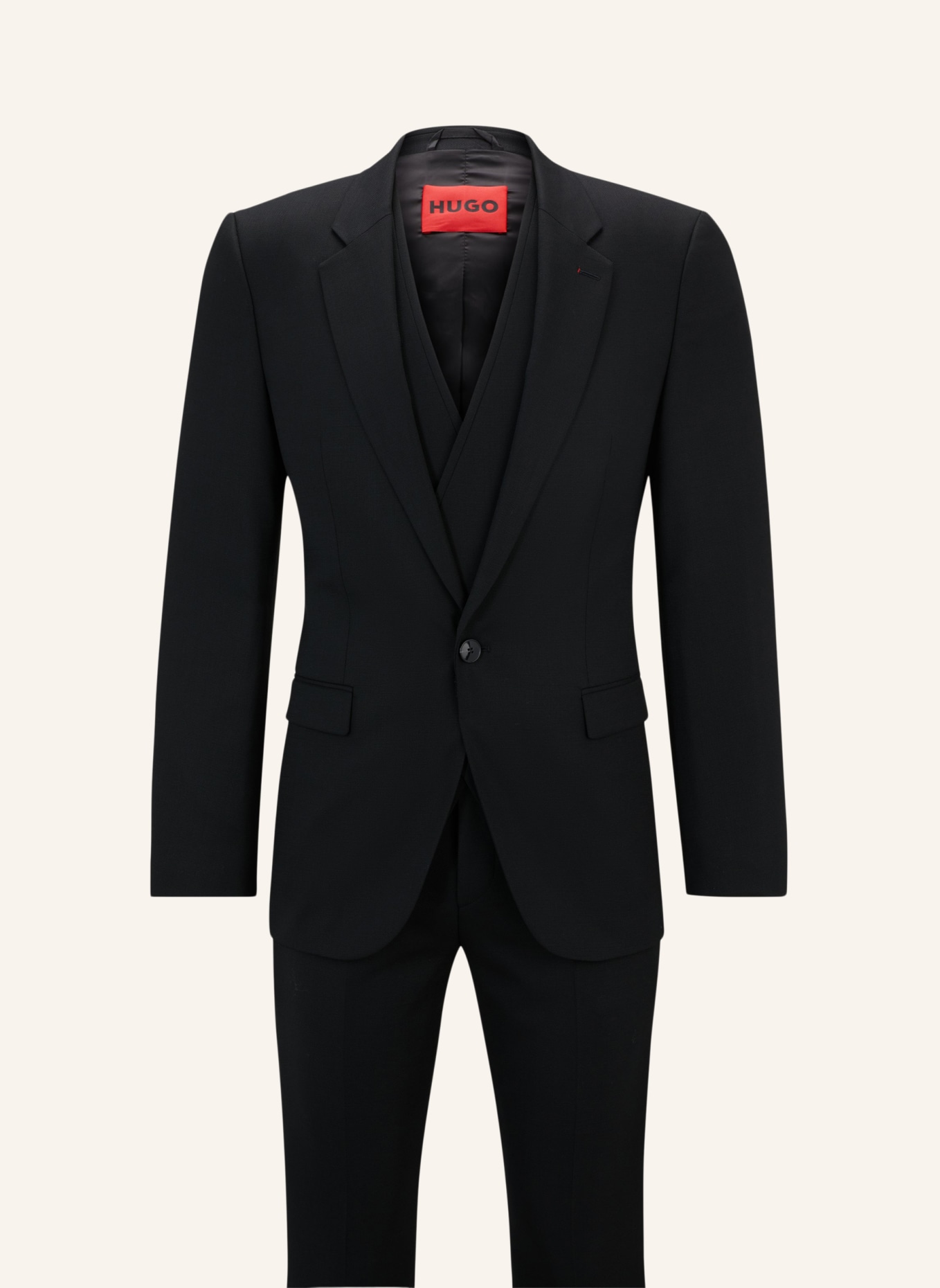 HUGO Business Anzug ARTI/HESTEN242V1X Extra-Slim Fit, Farbe: SCHWARZ (Bild 1)