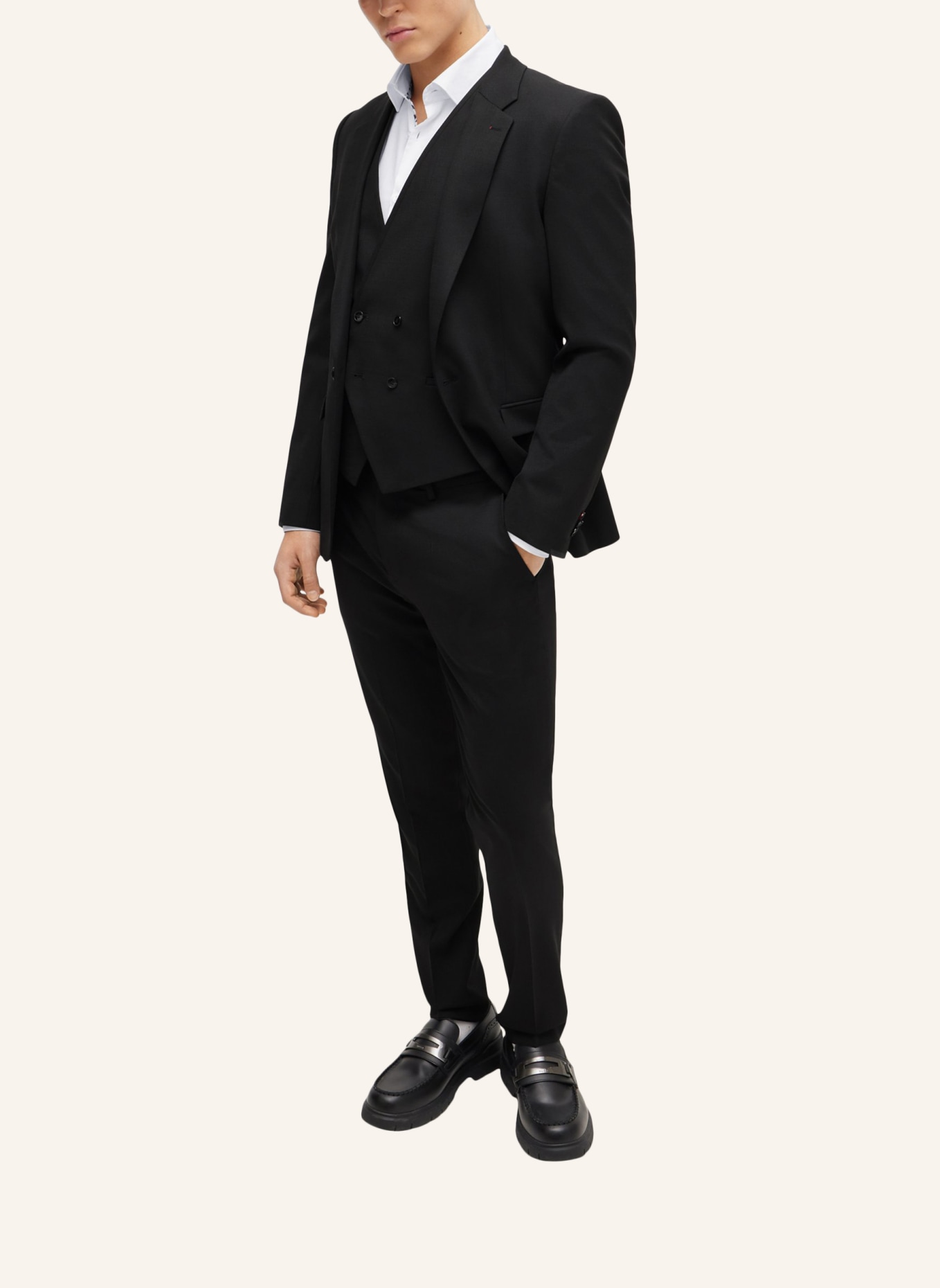 HUGO Business Anzug ARTI/HESTEN242V1X Extra-Slim Fit, Farbe: SCHWARZ (Bild 9)