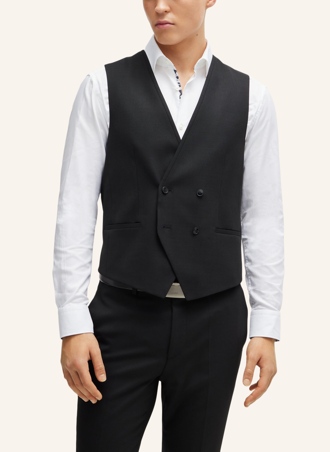 HUGO Business Anzug ARTI/HESTEN242V1X Extra-Slim Fit, Farbe: SCHWARZ (Bild 5)