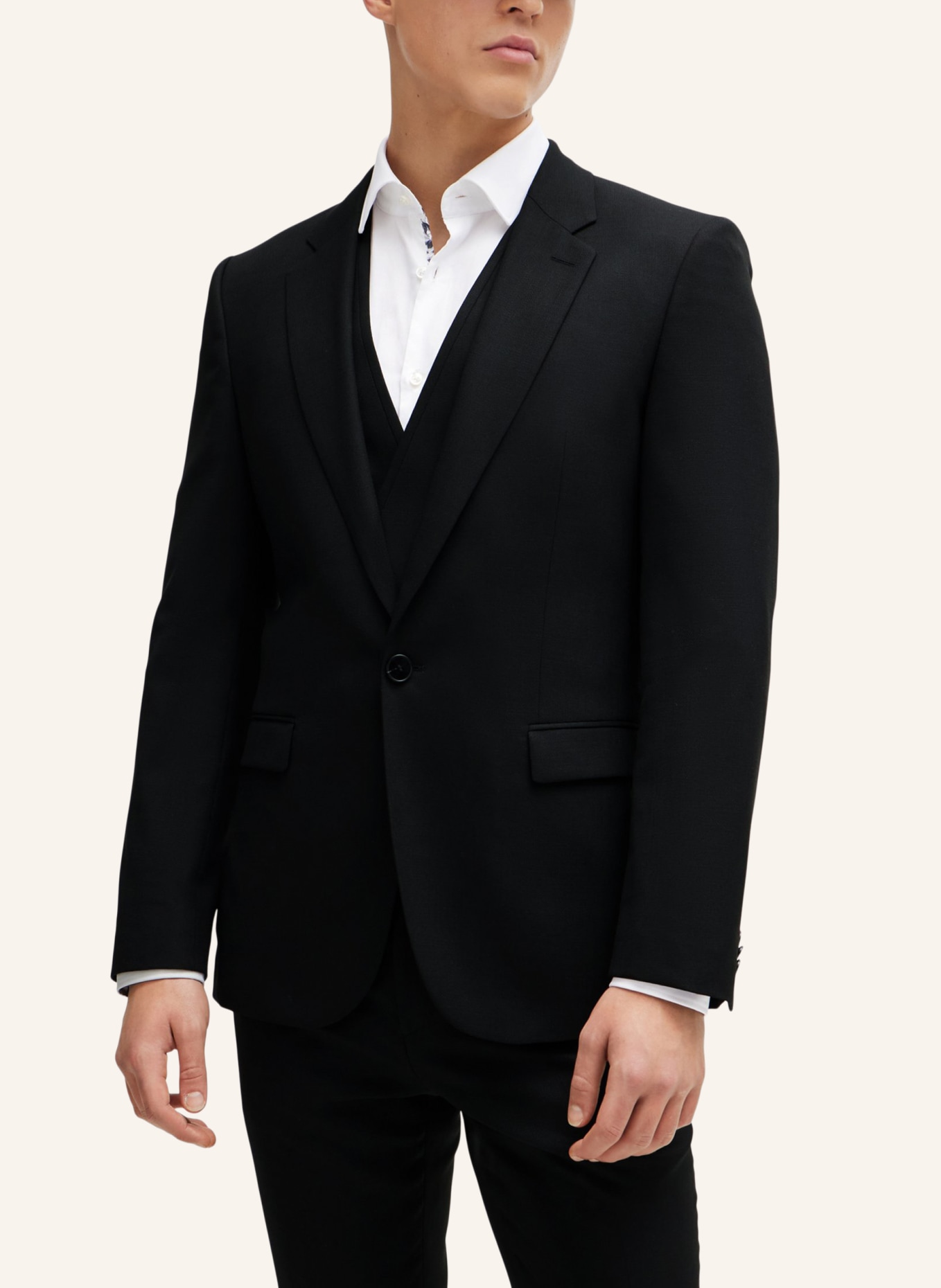 HUGO Business Anzug ARTI/HESTEN242V1X Extra-Slim Fit, Farbe: SCHWARZ (Bild 8)