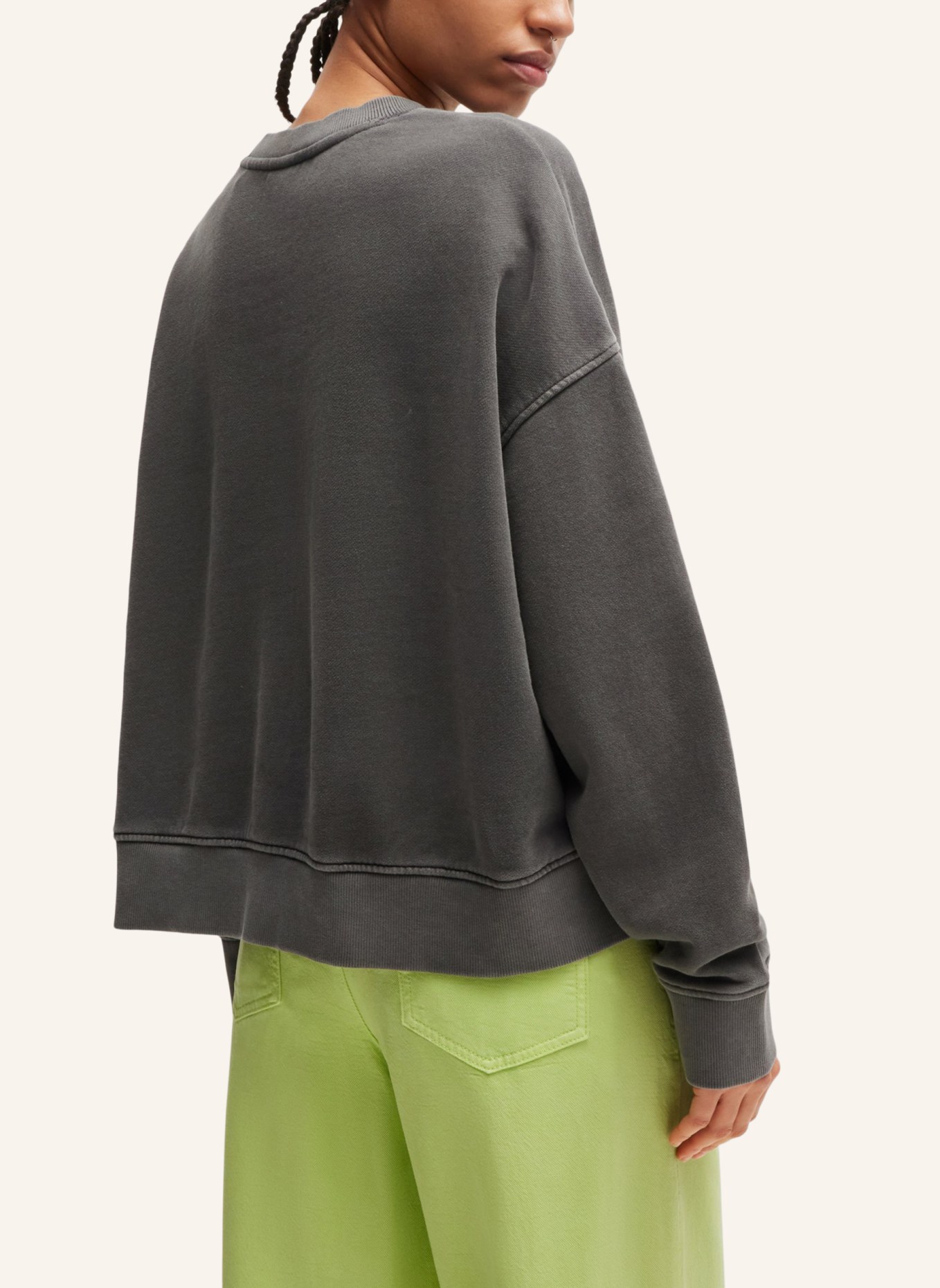 BOSS Sweatshirt C_EBLOU Relaxed Fit, Farbe: DUNKELGRAU (Bild 2)