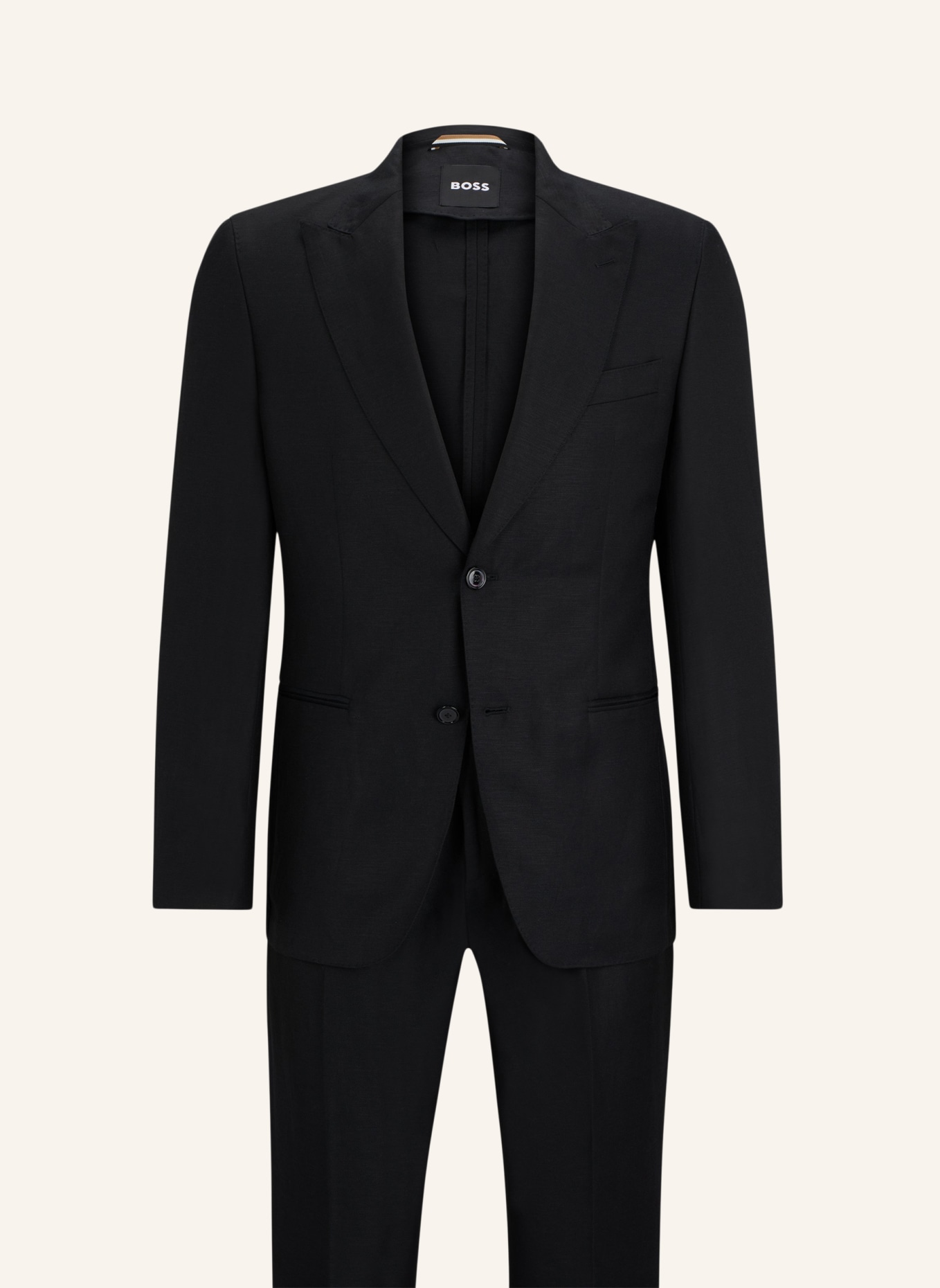 BOSS Business Anzug C-HUGE-2PCS-PEAK-242 Slim Fit, Farbe: SCHWARZ (Bild 1)
