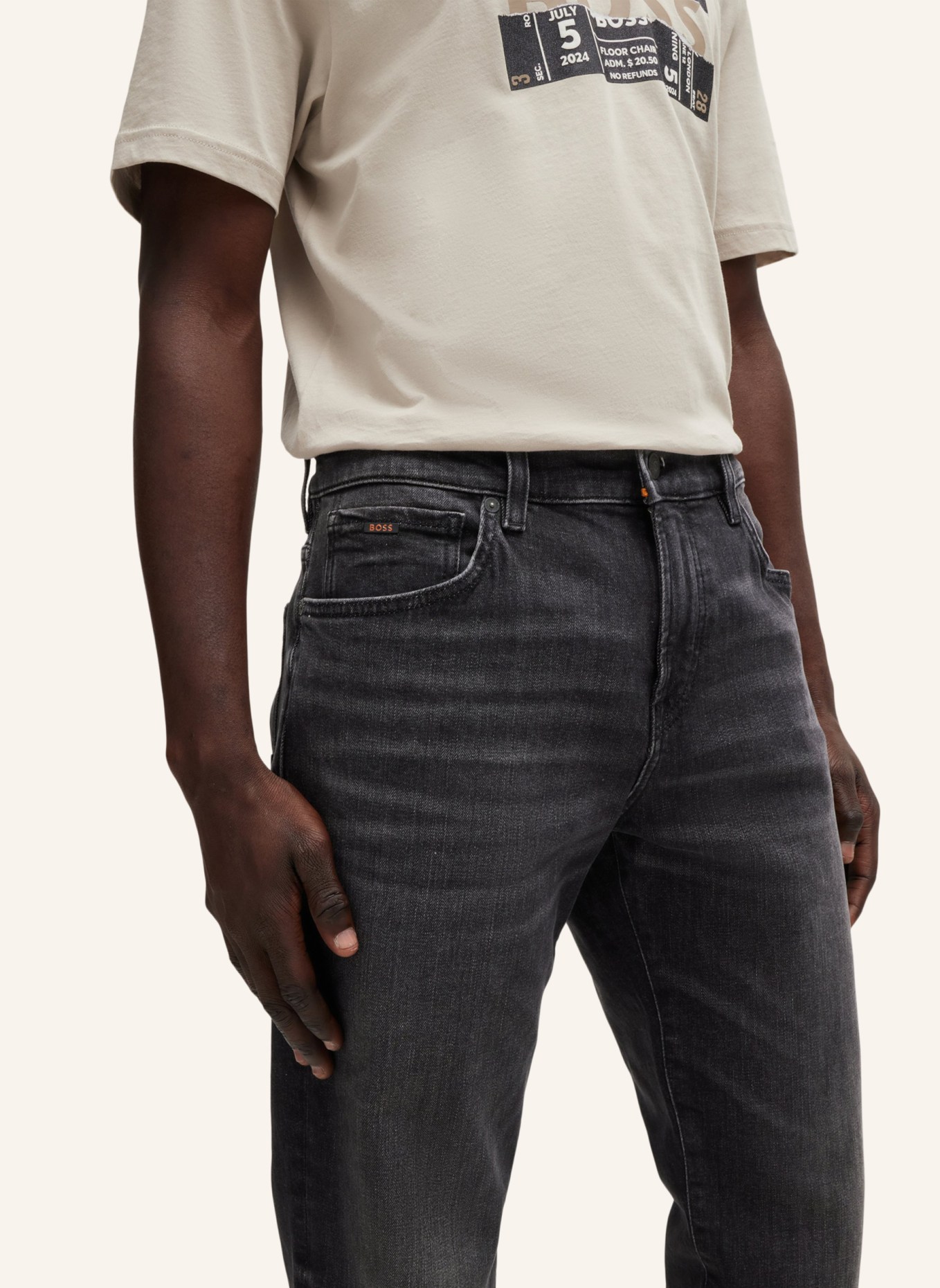 BOSS Jeans RE.MAINE BC Regular Fit, Farbe: SCHWARZ (Bild 4)