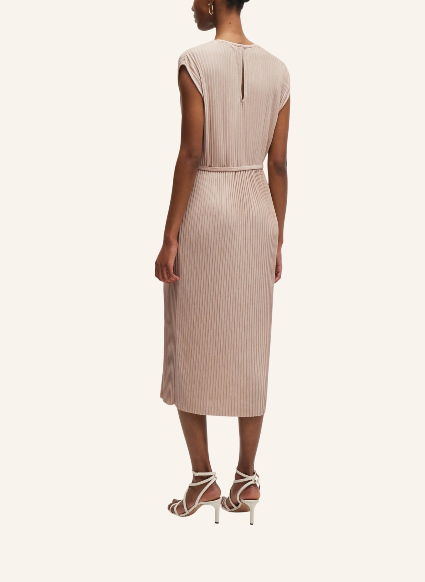 BOSS Jersey-Kleid EMAURA, Farbe: BEIGE (Bild 2)