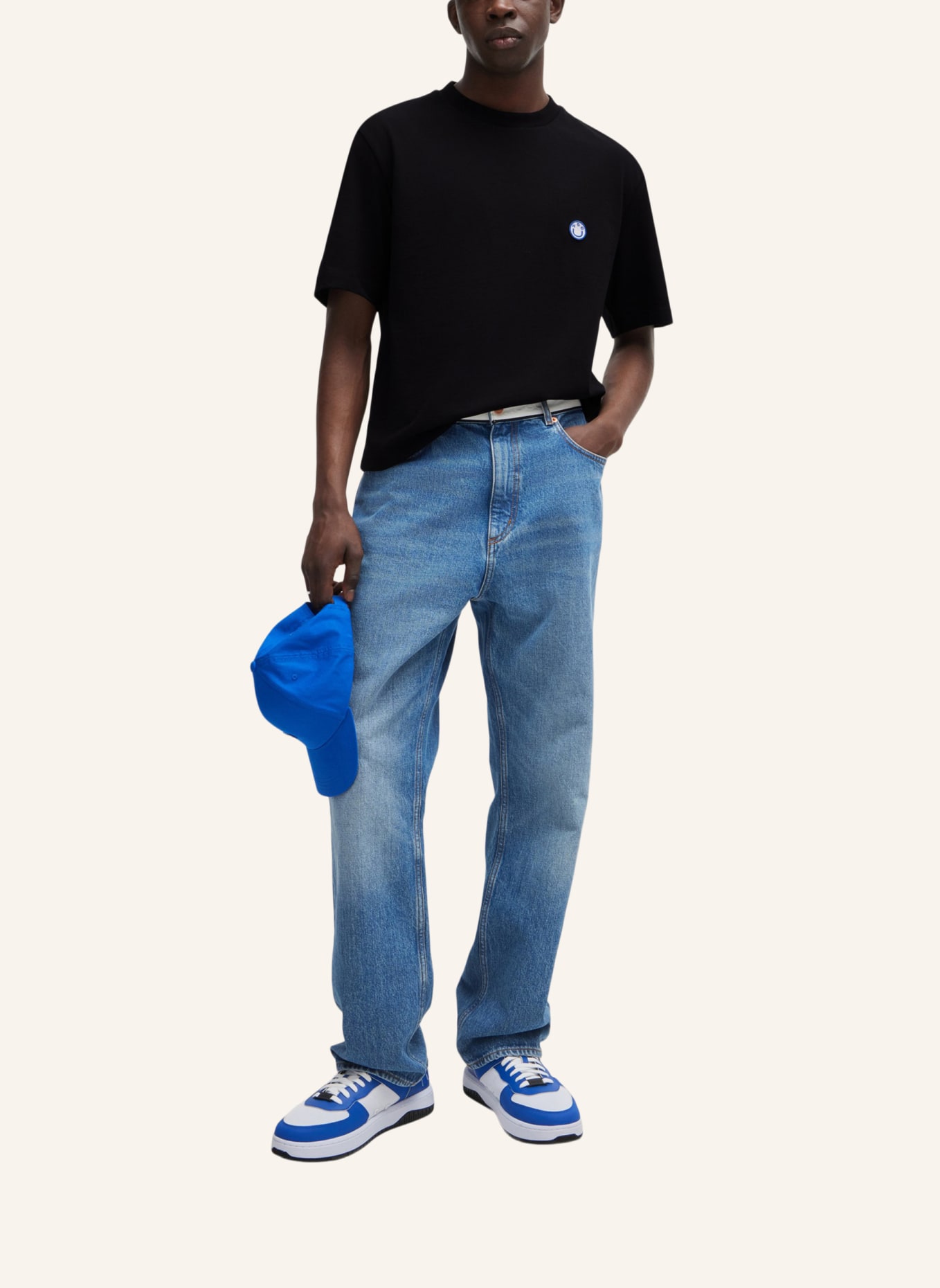HUGO T-Shirt NILEY Regular Fit, Farbe: SCHWARZ (Bild 5)