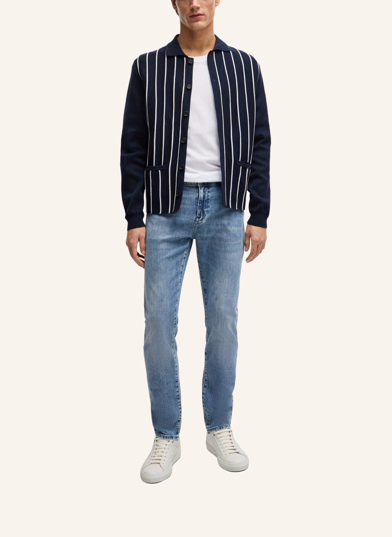 BOSS Jeans DELAWARE3-1 Slim Fit, Farbe: TÜRKIS (Bild 6)