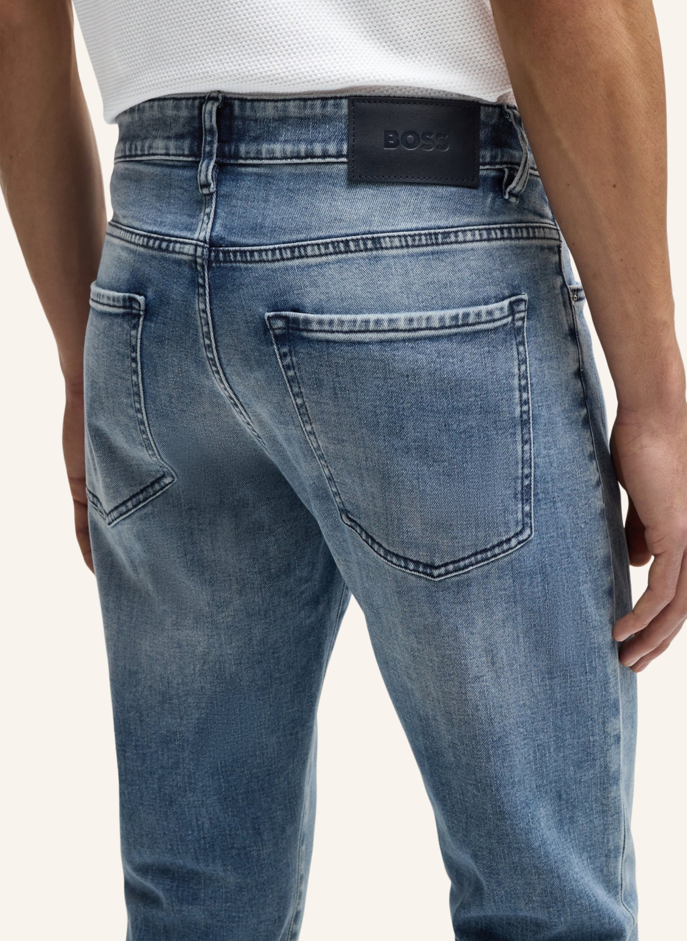 BOSS Jeans DELAWARE3-1 Slim Fit, Farbe: TÜRKIS (Bild 4)
