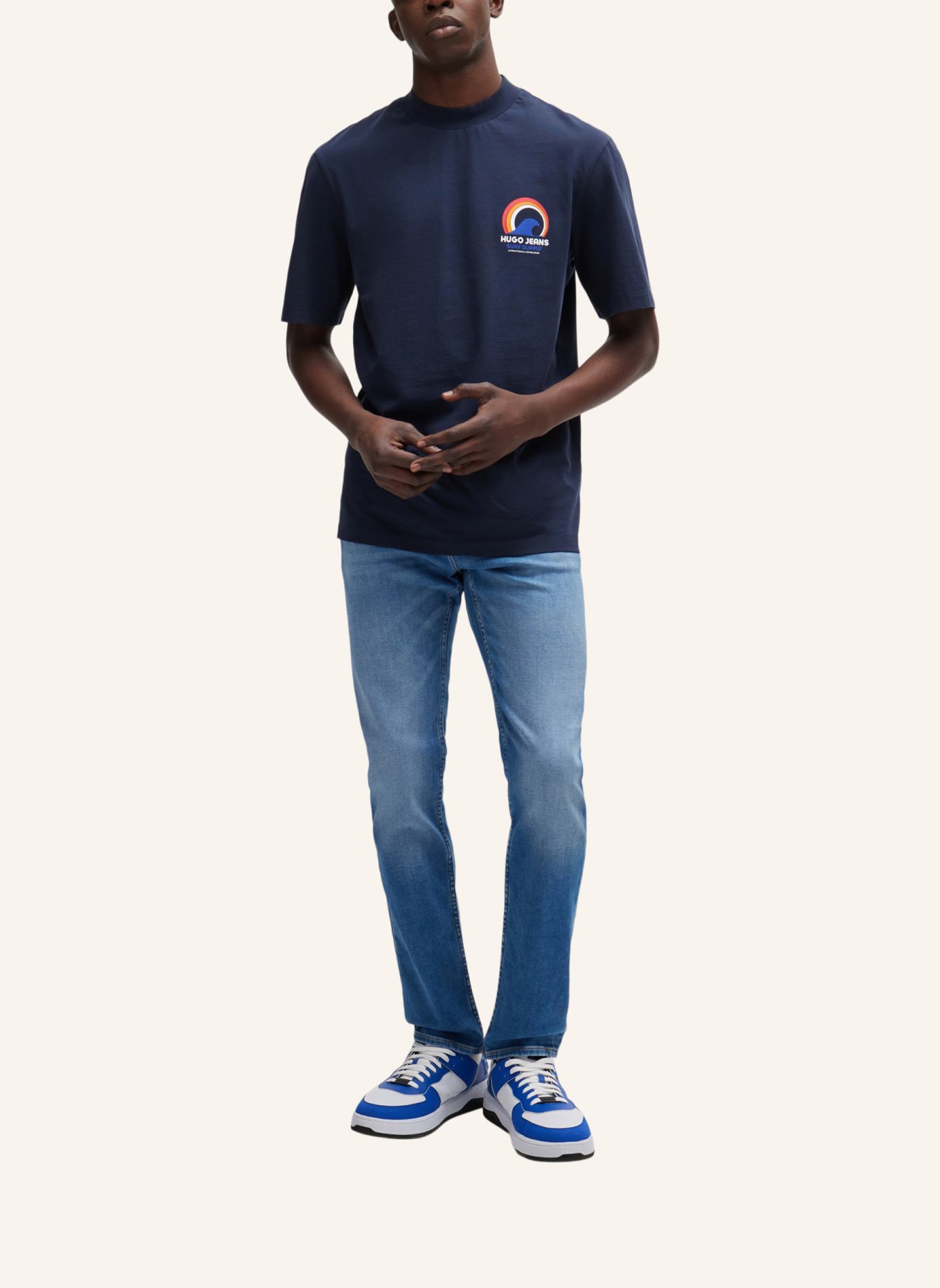 HUGO Jeans ASH-J Slim Fit, Farbe: BLAU (Bild 6)
