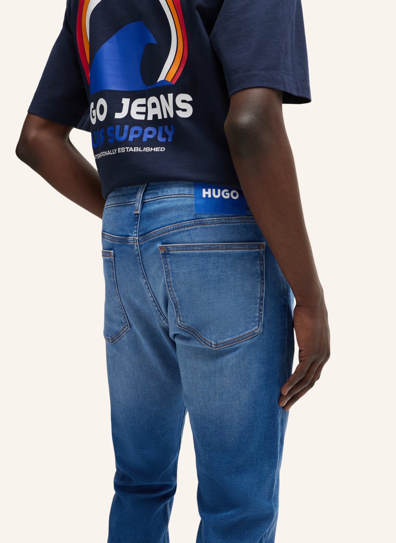 HUGO Jeans ASH-J Slim Fit, Farbe: BLAU (Bild 4)
