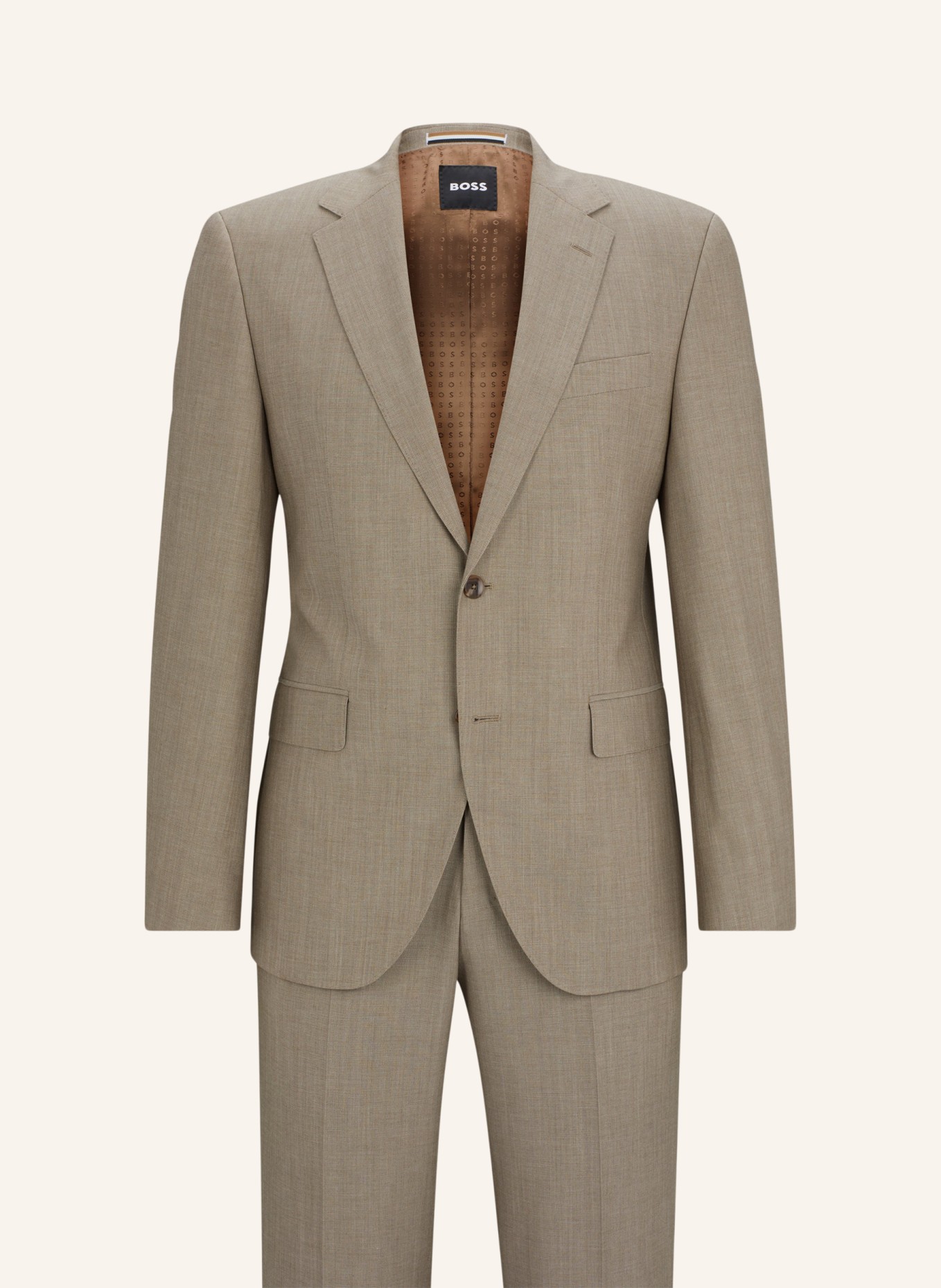 BOSS Business Anzug H-JECKSON-2PCS-224 Regular Fit, Farbe: BEIGE (Bild 1)