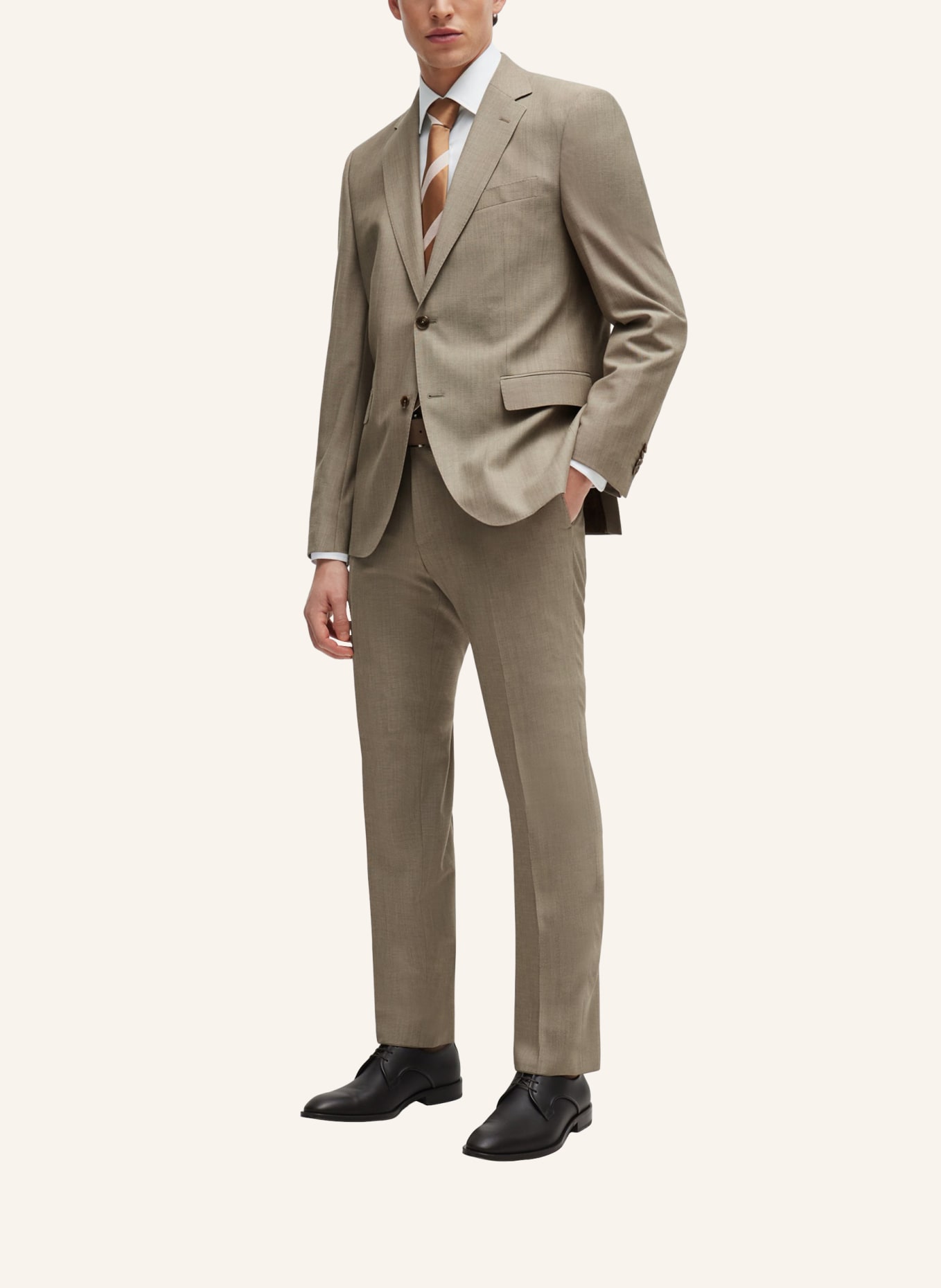 BOSS Business Anzug H-JECKSON-2PCS-224 Regular Fit, Farbe: BEIGE (Bild 9)